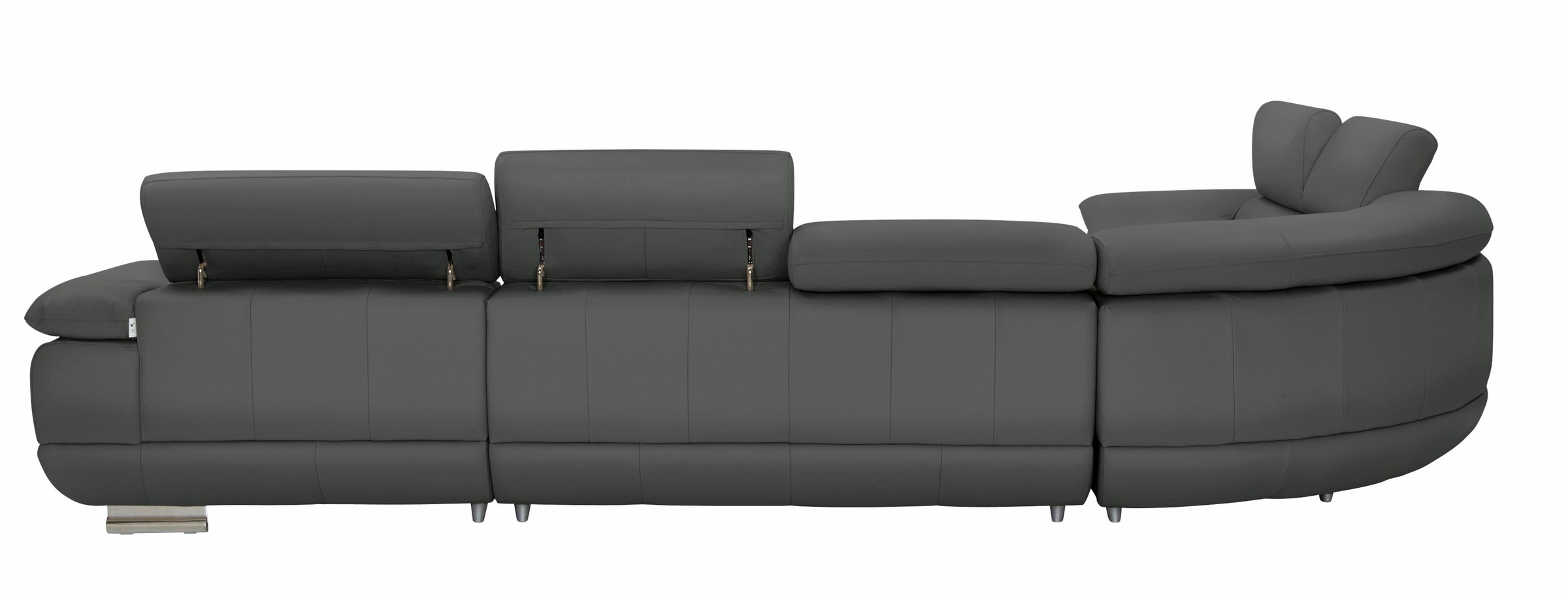 CALIA ITALIA Wohnlandschaft »Magic, italienisches Sofa zum Träumen, erstklassiger Sitzkomfort«, verstellbaren Kopfstützen zum Relaxen, in 2 Lederqualitäten, U-Form