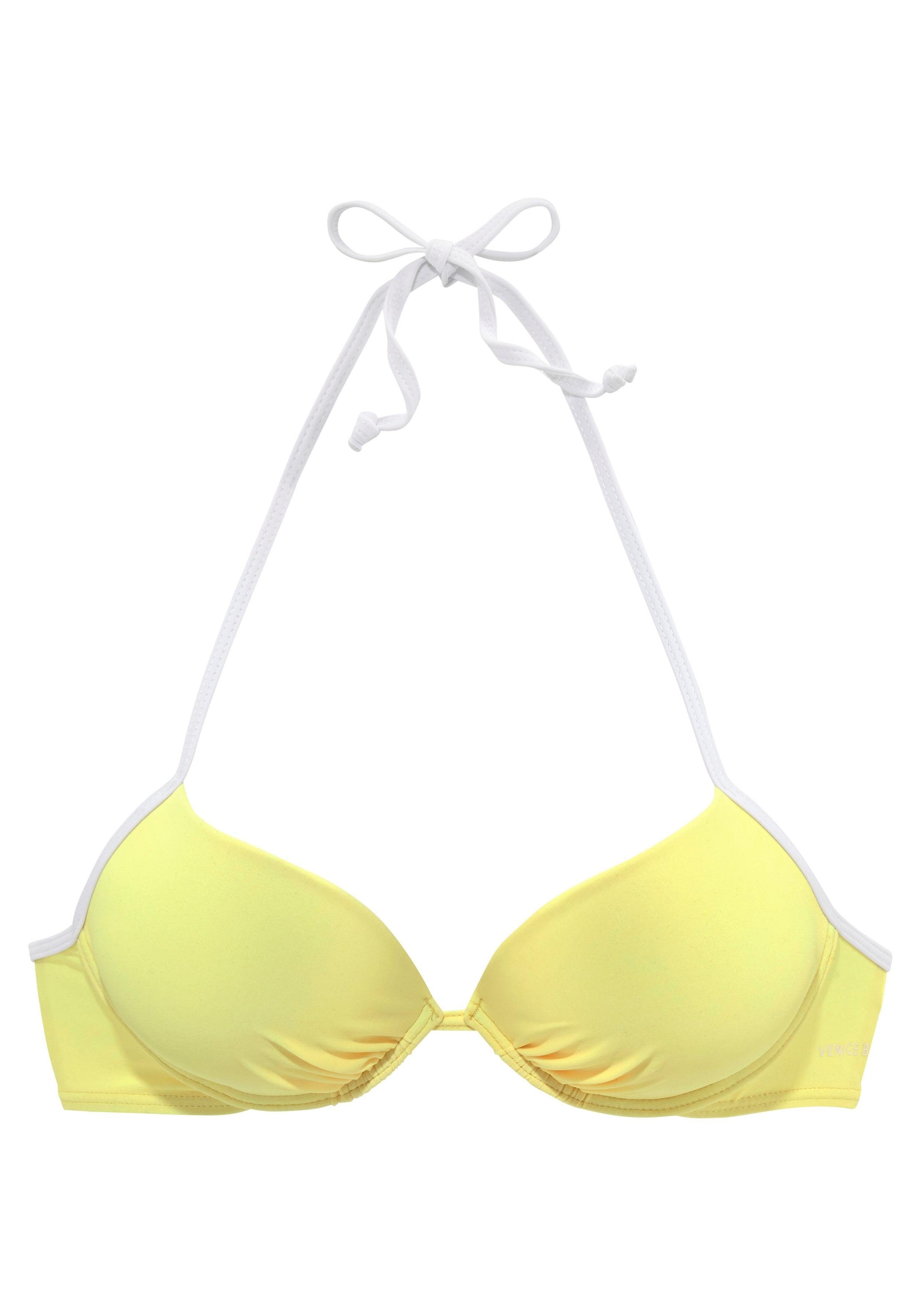 Image of Venice Beach Push-Up-Bikini-Top »L.A.«, mit Kontrastpiping bei Ackermann Versand Schweiz