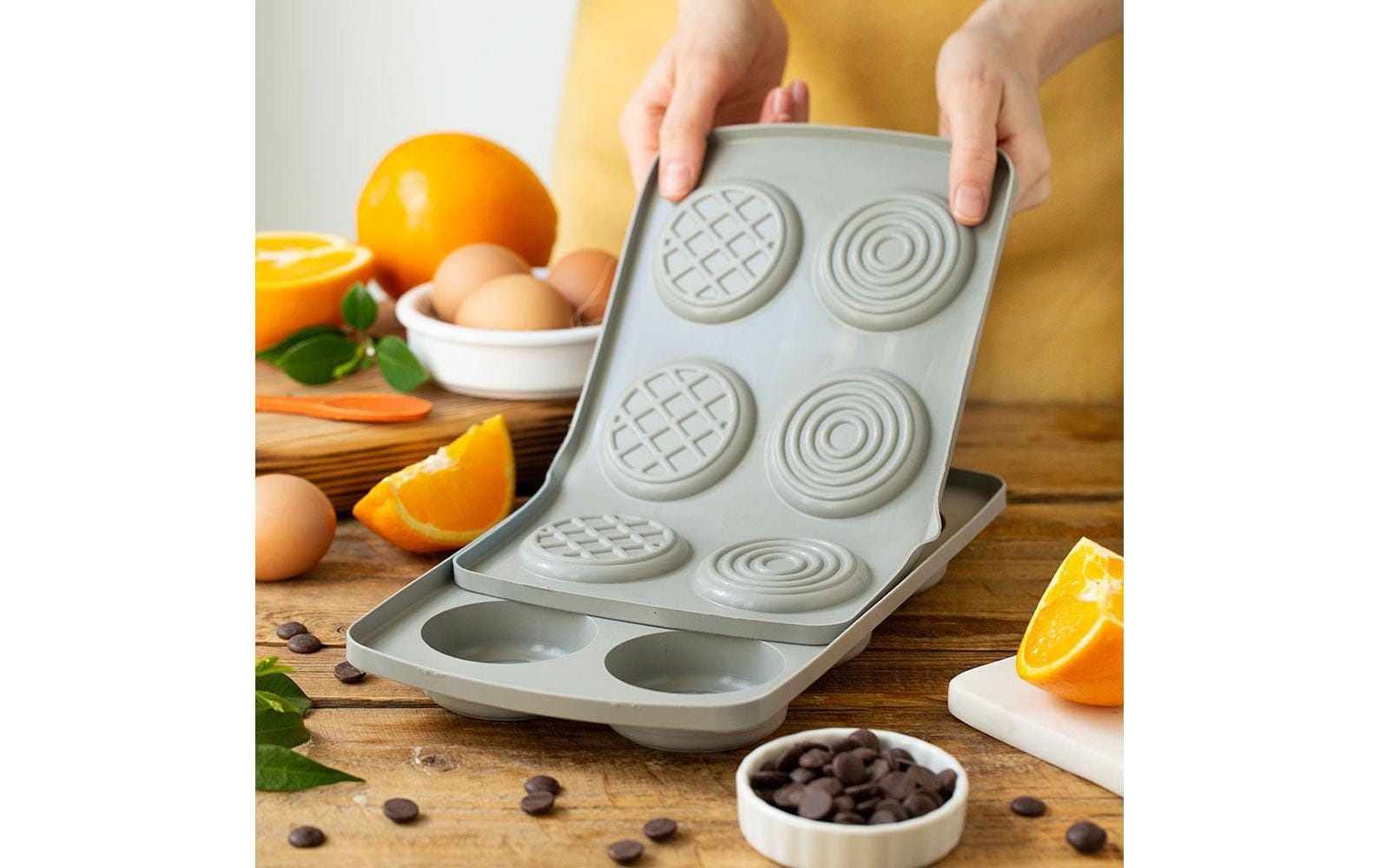   Silikonform »Decora Rund, ø 6,7 x 2,3 cm«