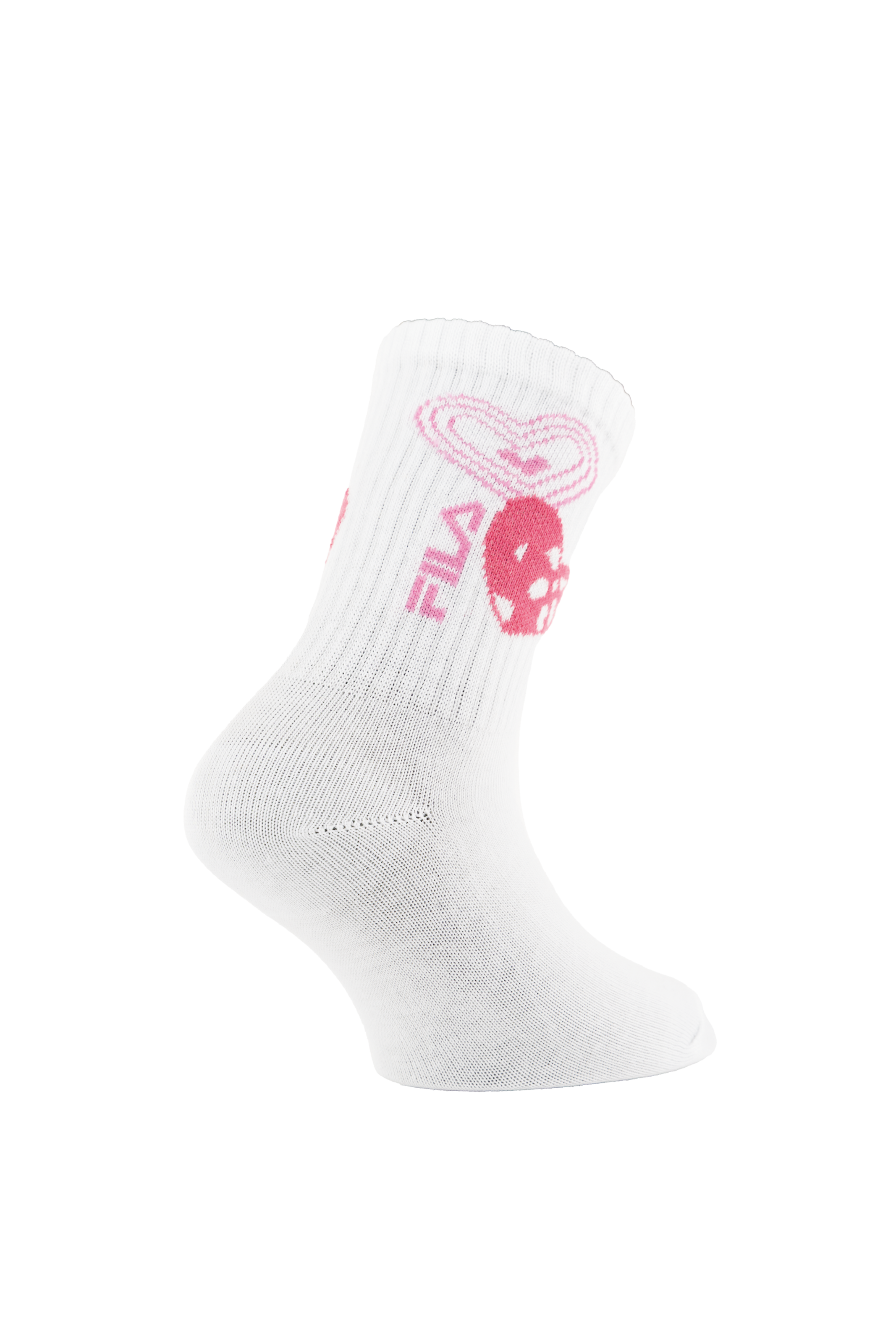 Fila Chaussettes 6 paires,  avec large bord-côte, mélange coton, motif Love