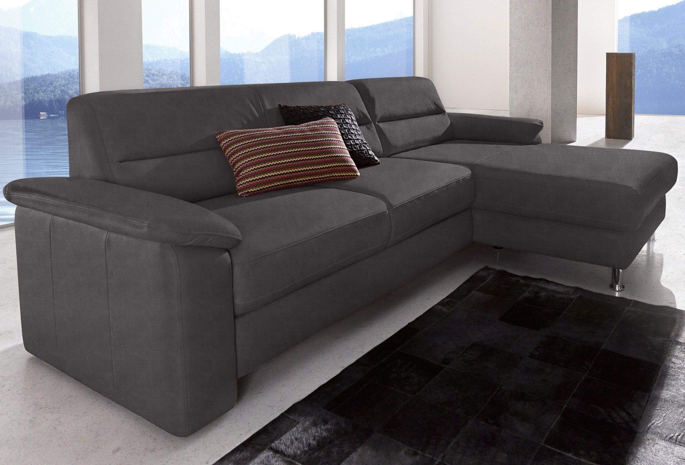 Image of sit&more Ecksofa, inklusive Boxspring/Federkern-Polsterung, inklusive komfortablem Federkern, wahlweise mit Bettfunktion bei Ackermann Versand Schweiz
