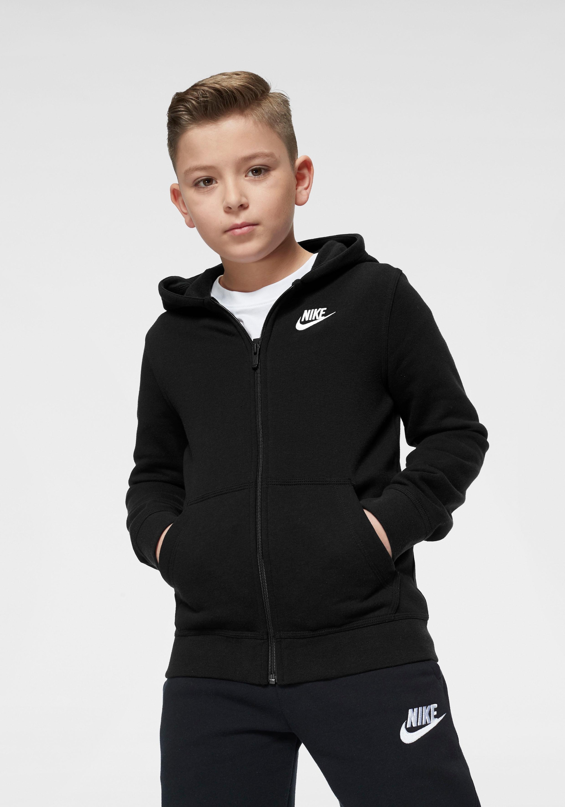 Trendige Nike Sportswear Kapuzensweatjacke CLUB HOODIE - Kinder« für versandkostenfrei »NSW - shoppen ohne Mindestbestellwert FZ