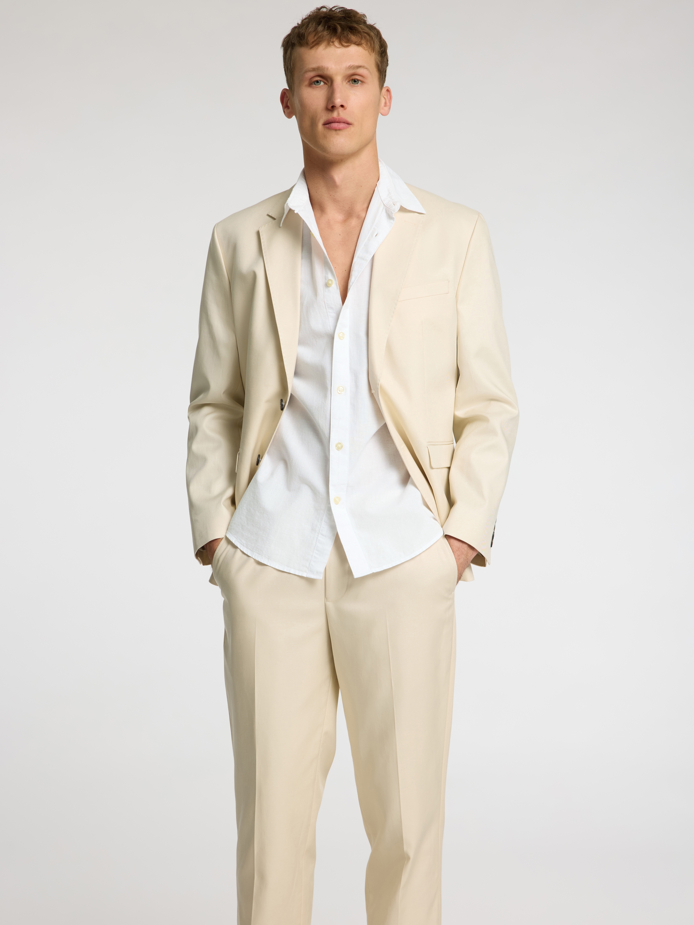SELECTED HOMME Kurzarmhemd »SLHREG-SUN SHIRT SS NOOS«, mit Leinen
