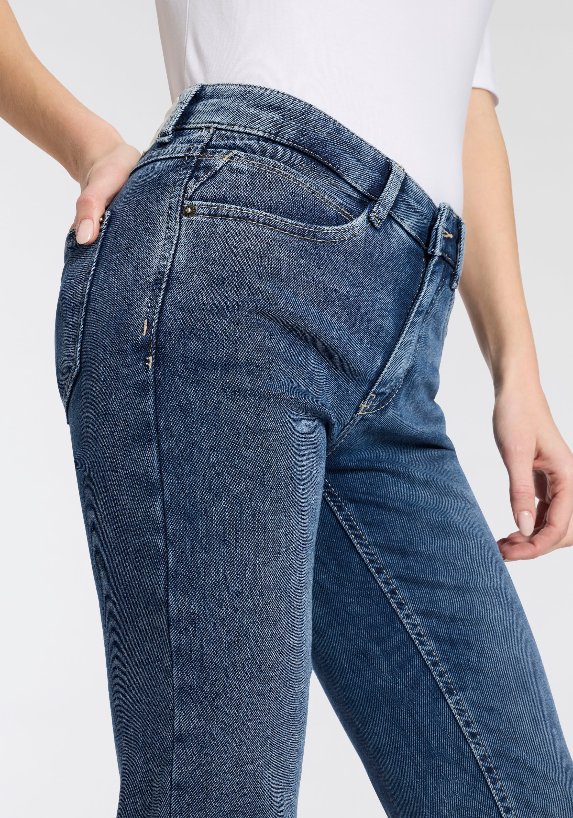 MAC Jeans bootcut »ANGELA« mit Stretch-Komfort, Slim-Fit