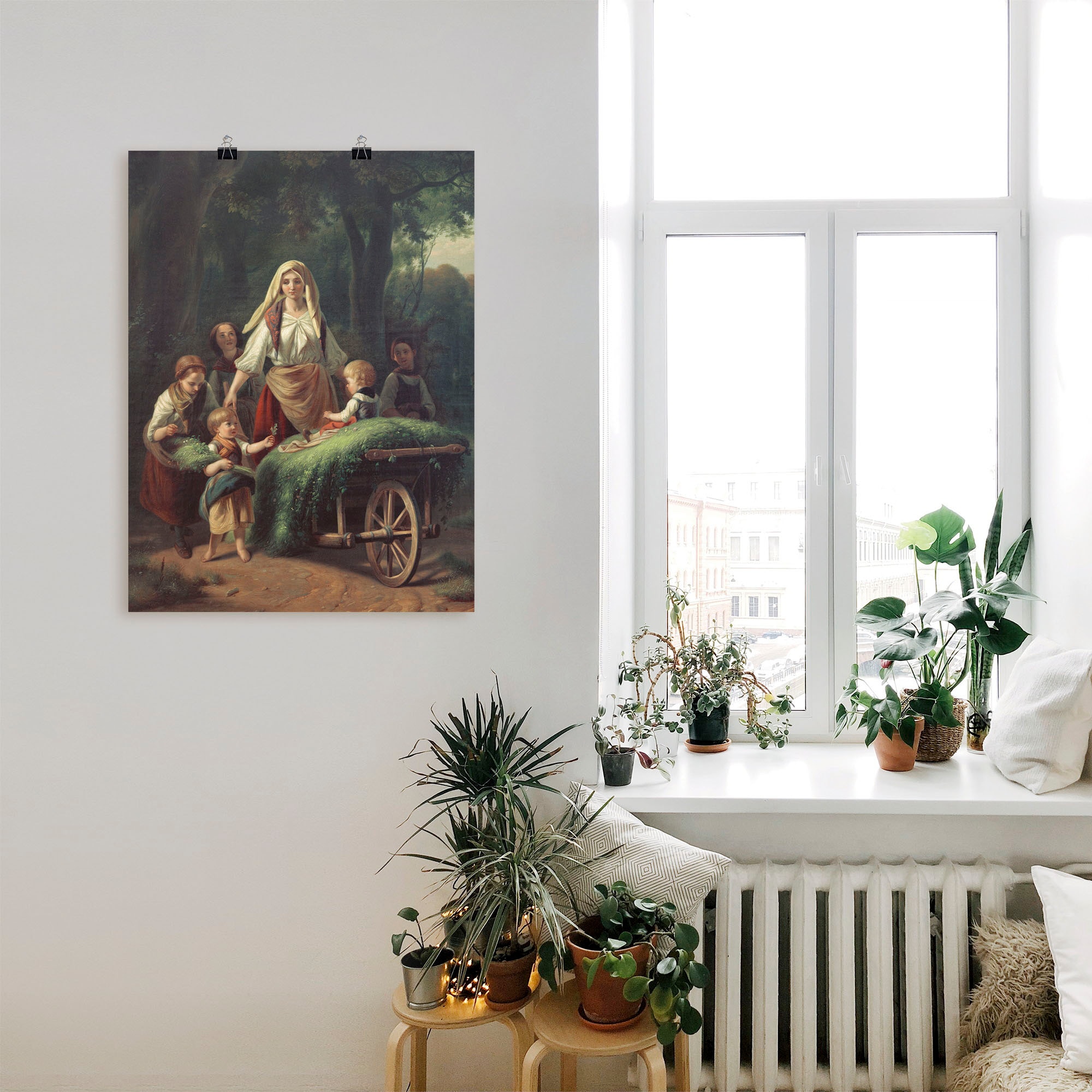 Artland Kunstdruck »Die Heimkehr aus dem Walde«, Gruppen & Familien, (1 St.), als Alubild, Leinwandbild, Wandaufkleber oder Poster in versch. Grössen