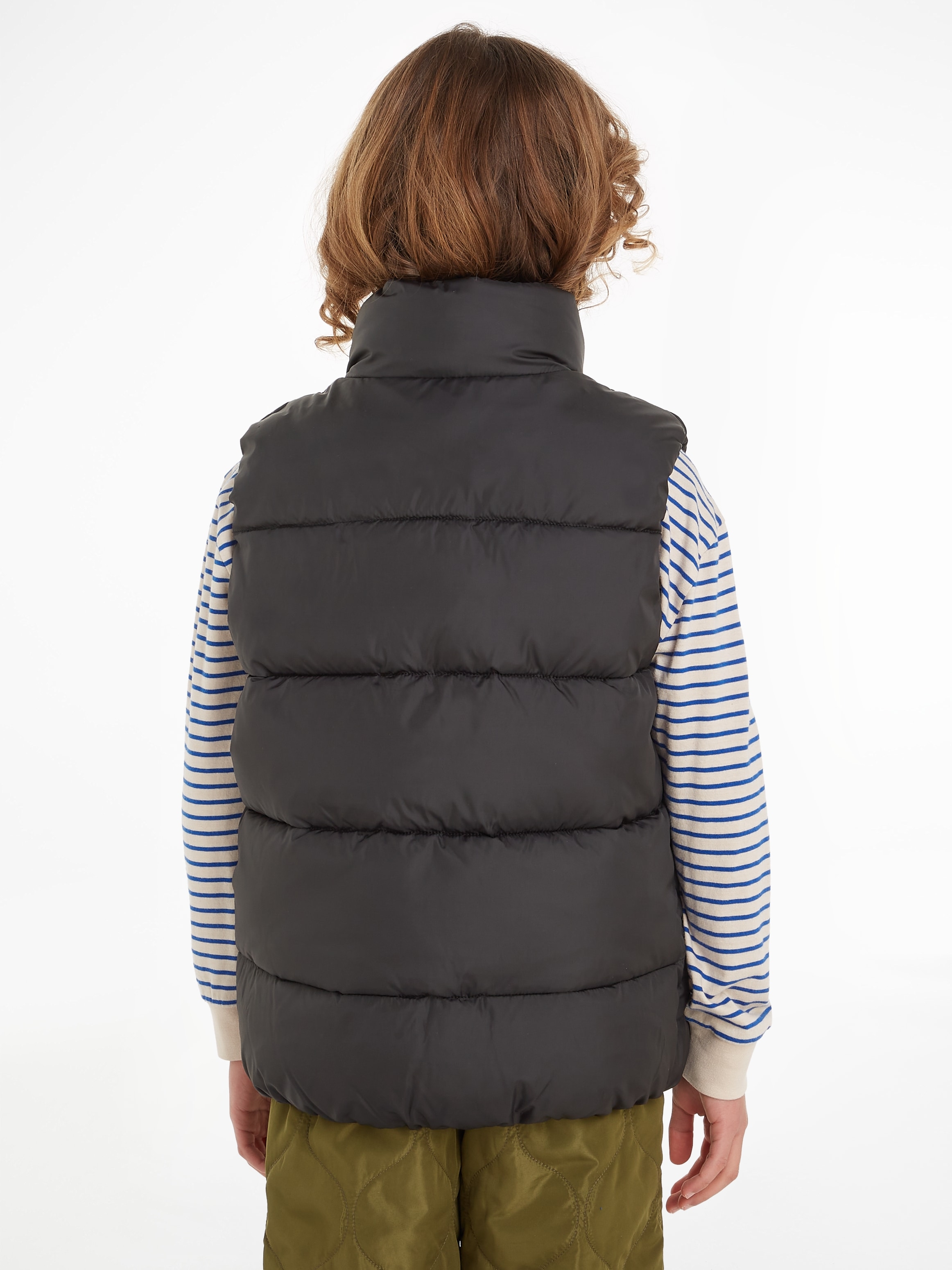 Tommy Hilfiger Steppweste »ESSENTIAL PADDED VEST«, Kinder bis 16 Jahre mit Logostickerei