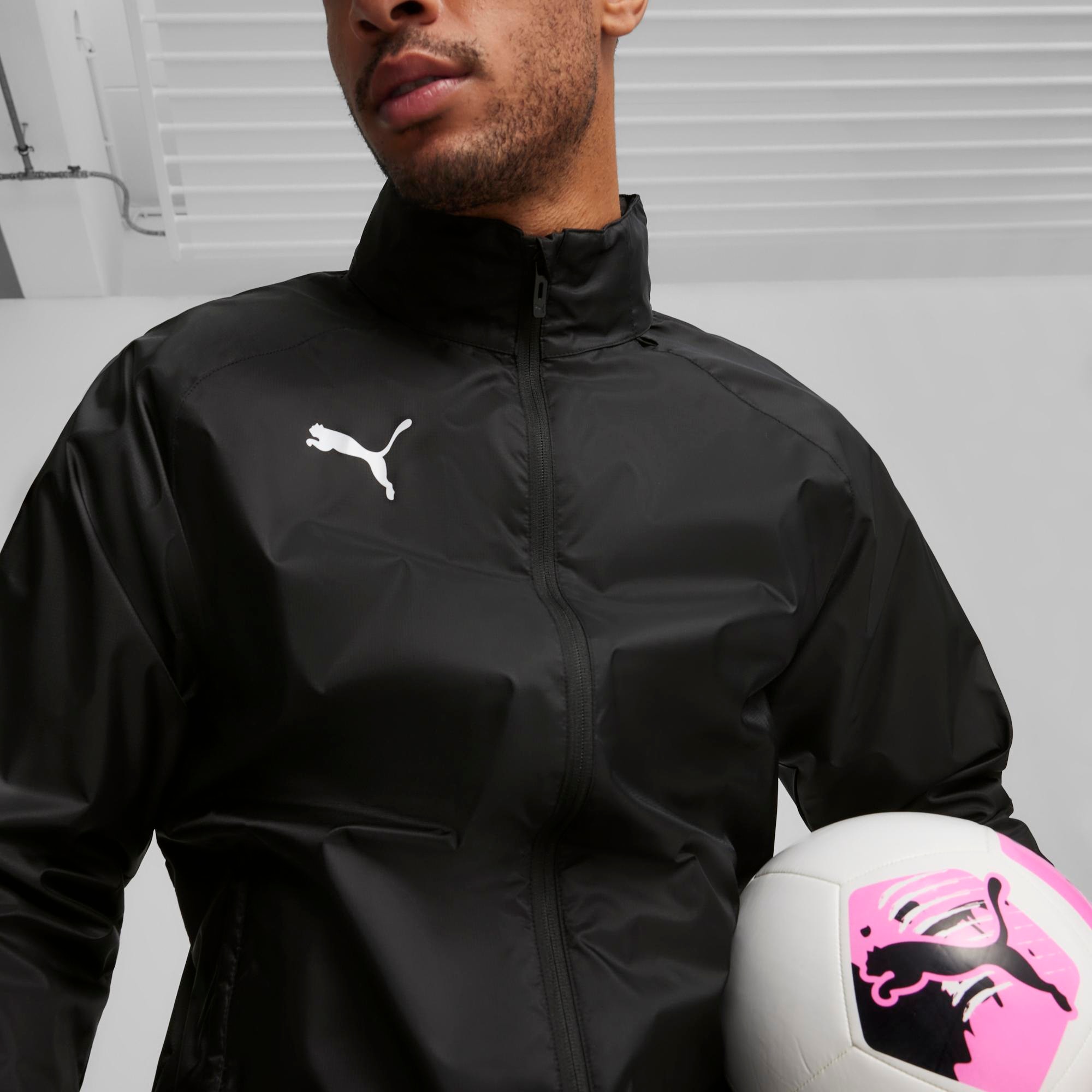 PUMA Veste d'entraînement »TEAMGOAL ALL WEATHER JACKET« avec capuche look moderne, avec matériaux performants, avec capuche