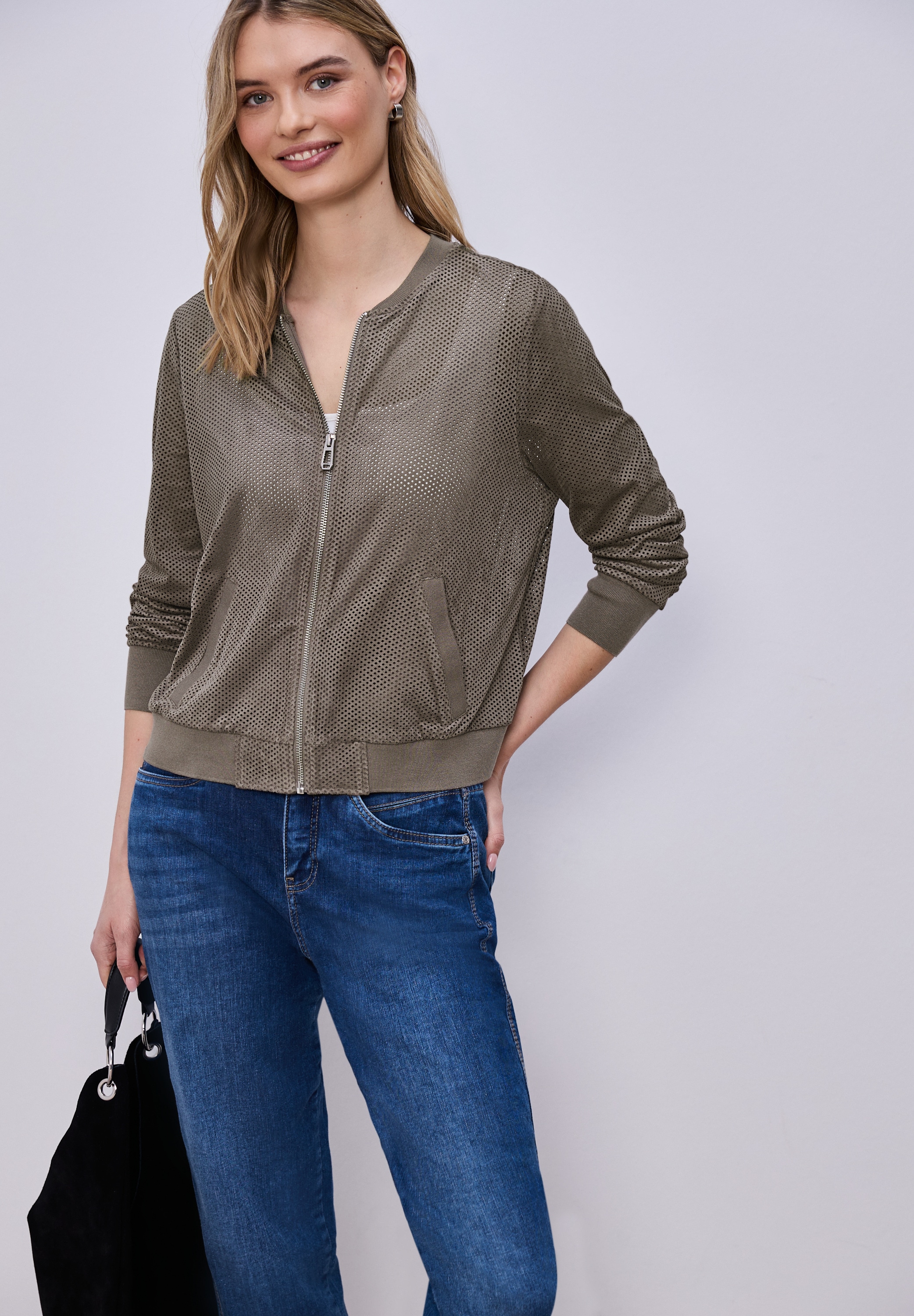 Image of STREET ONE Blouson mit Rippbündchen