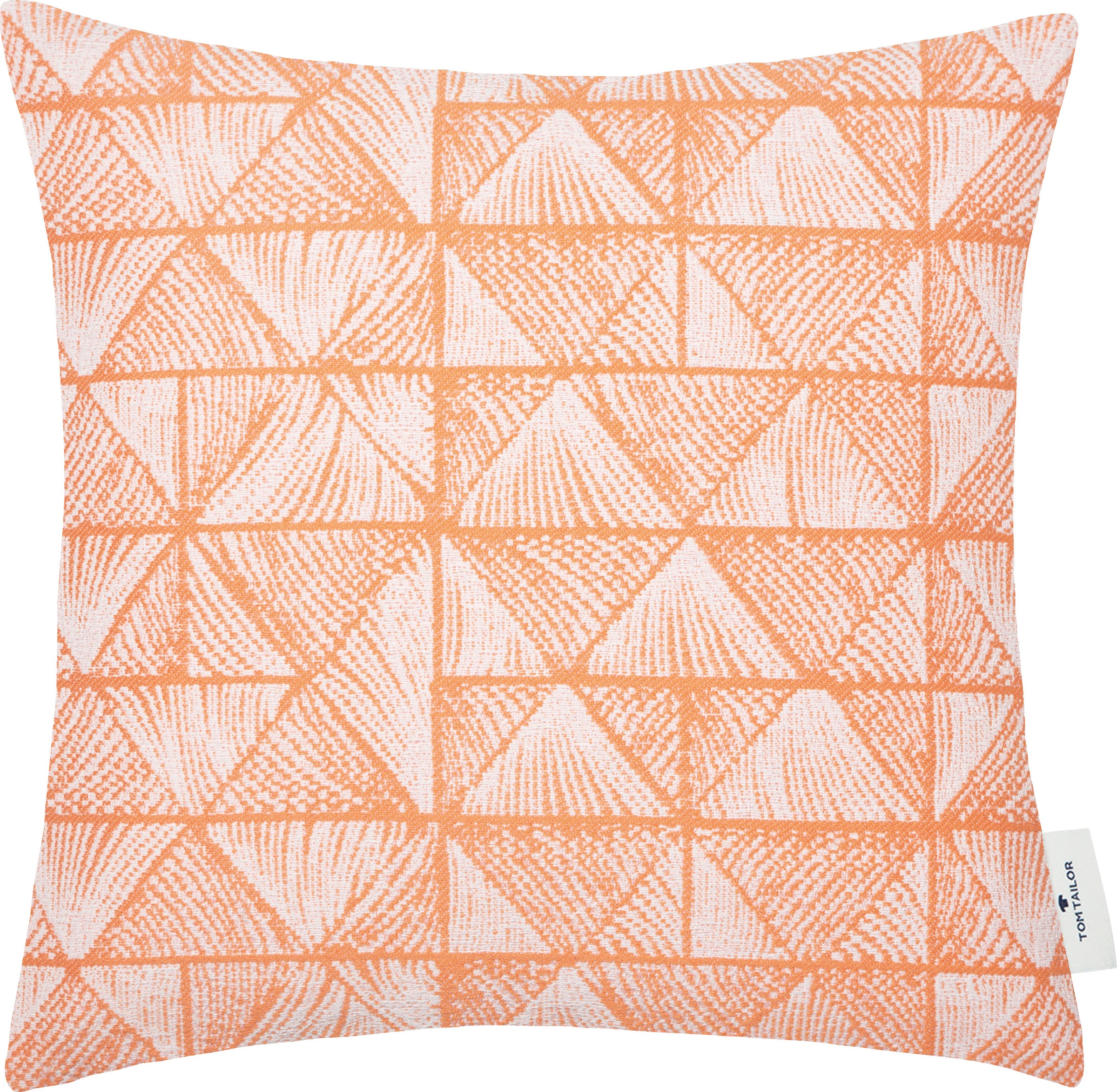 Image of TOM TAILOR Dekokissen »Squared Triangle«, (1 St.), mit unifarbener Rückseite in Leinenoptik bei Ackermann Versand Schweiz