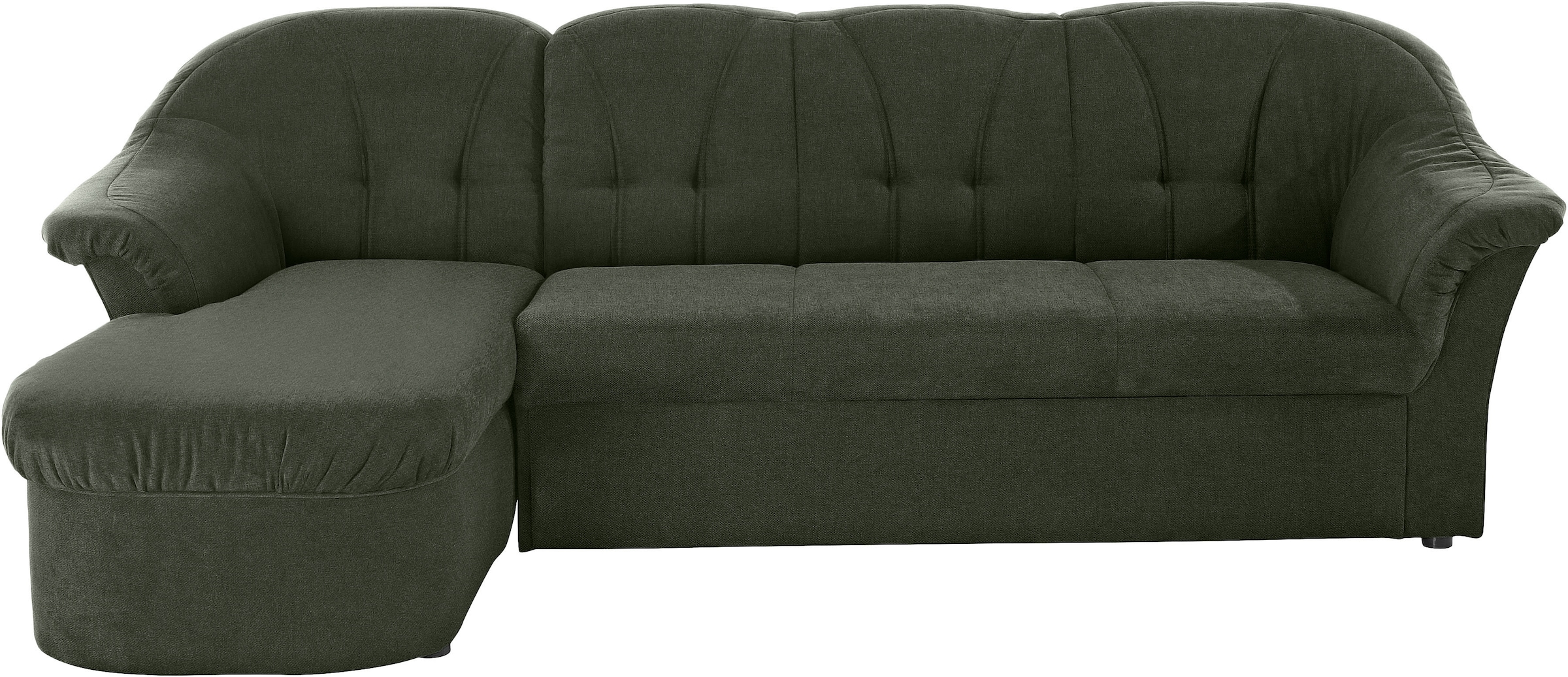 DOMO collection Ecksofa »Pegnitz, elegante Rückensteppung,  komfortabel, Breite 238cm, L-Form« wahlweise mit Bettfunktion