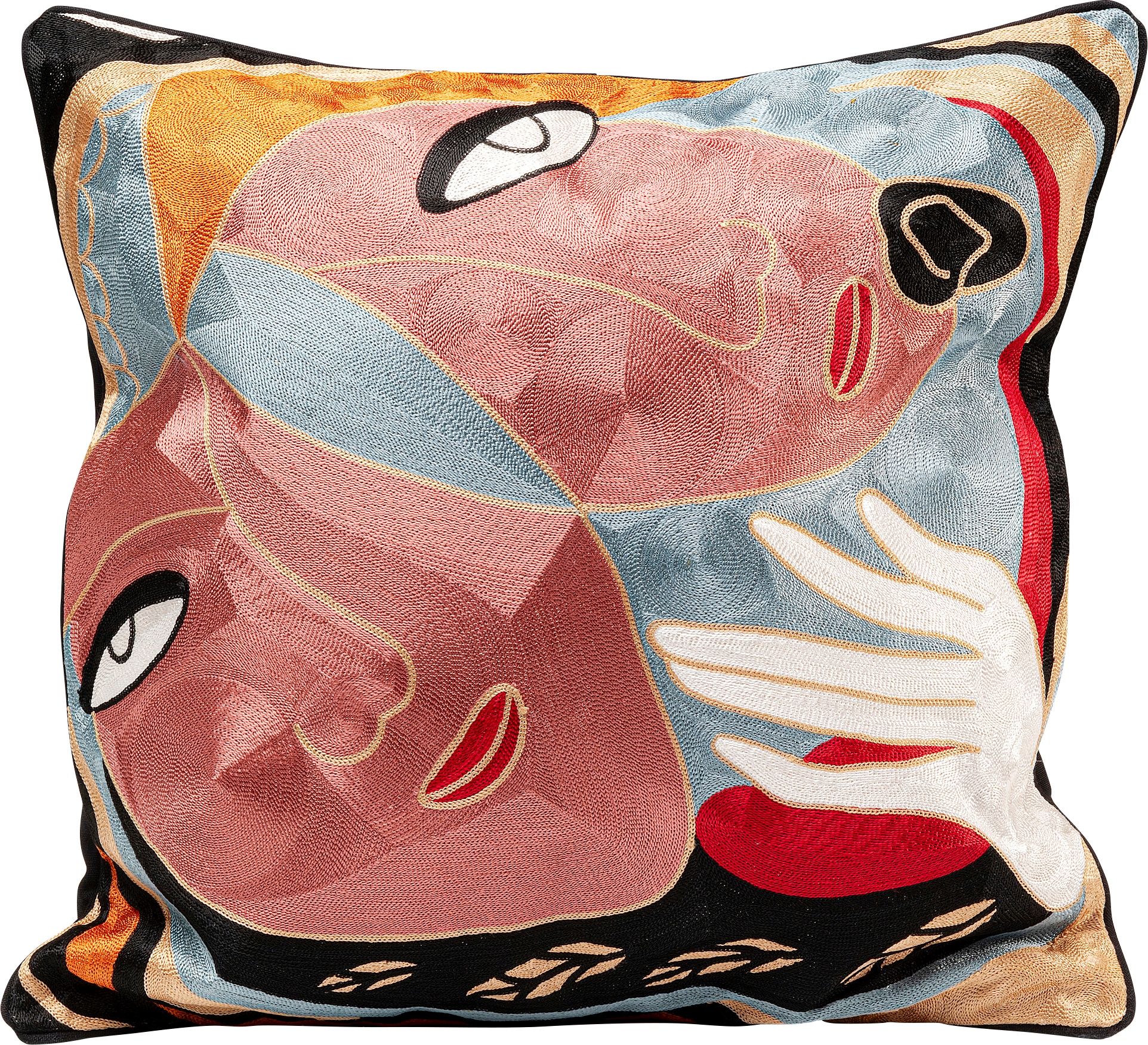 Image of Kare Design Dekokissen "Art Line Two Face, Kissenhülle mit Füllung, 50x50 cm" stützt Kopf und Nacken angenehm und sorgt für erholsamen Schlaf