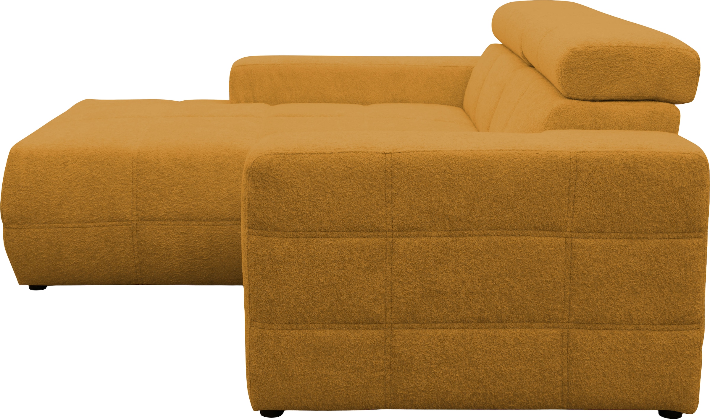 GOODproduct Ecksofa »Ballerup 211 x 175 cm, auch mit verstellbarer Sitztiefe« Kopfteile verstellbar, aus pflegeleichtem, weichem Bezugsstoff, L-Form