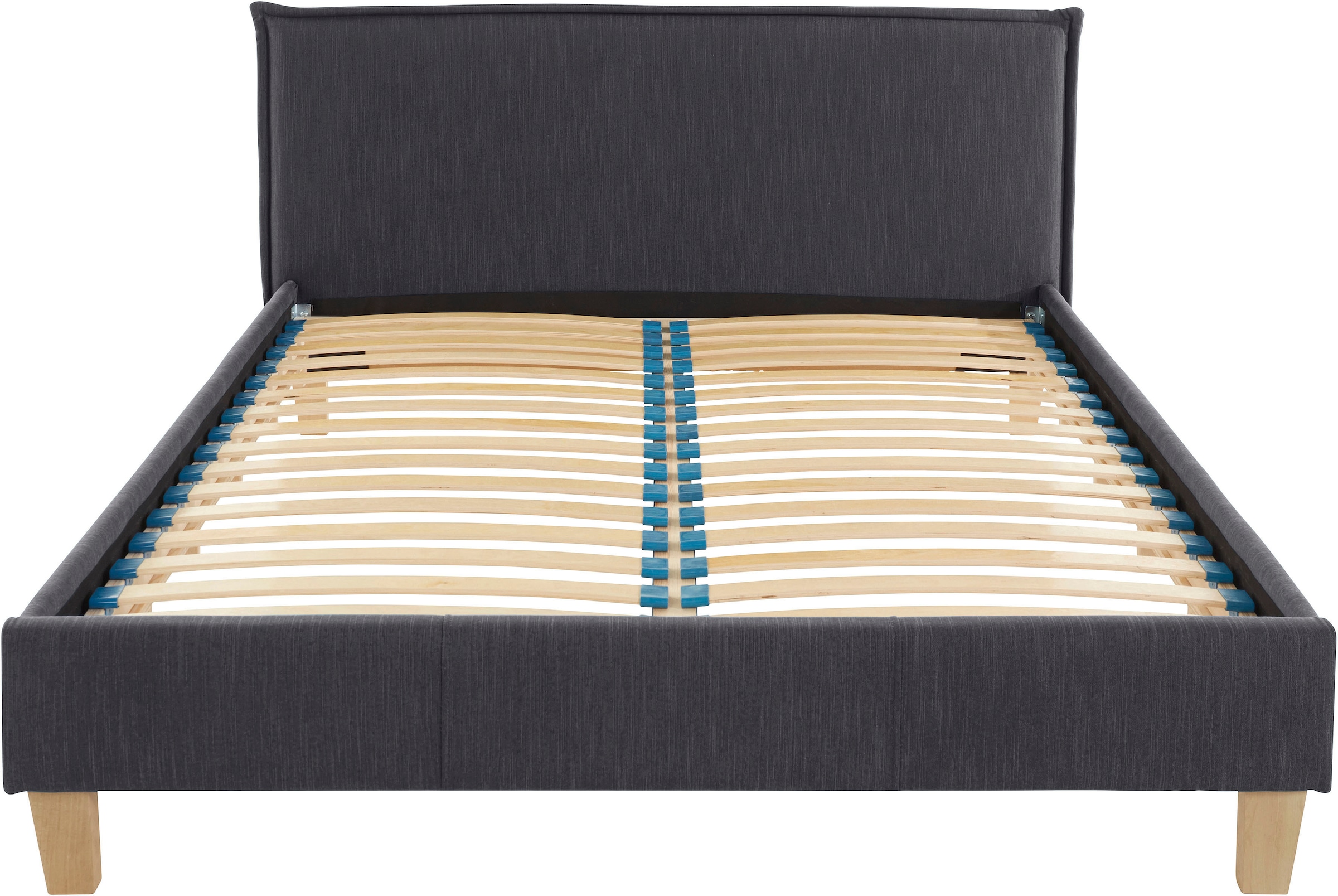 GOODproduct Polsterbett »Heddi« in 5 Breiten: von 90cm-200cm,  Biese am Kopfteil,  Strukturstoff