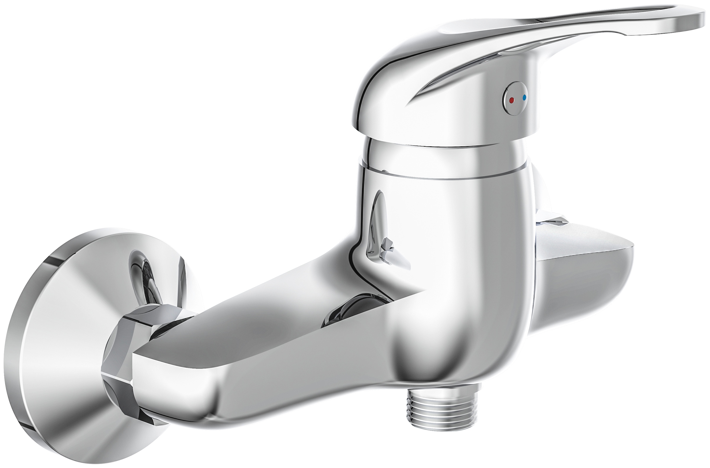 Image of Schütte Duscharmatur "Calvino" Wasserhahn Bad, Mischbatterie Dusche in Chrom