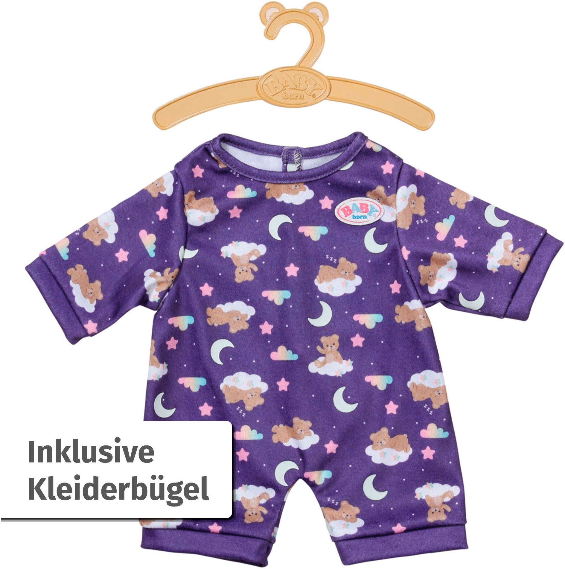 Baby Born Vêtements de poupées »Teddy Schlafanzug Glow in the Dark«