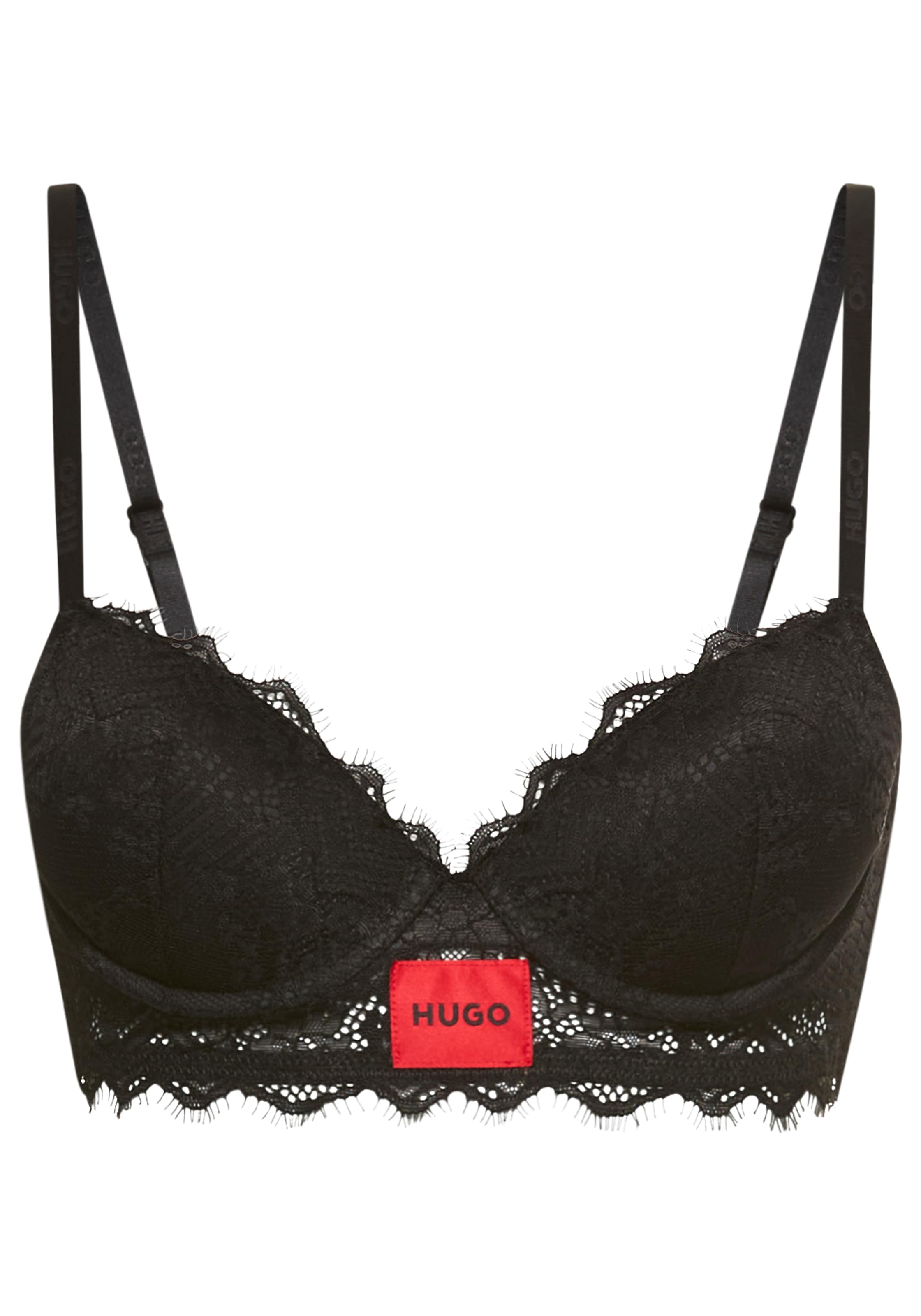 Image of HUGO Underwear Bügel-BH "PUSH-UP RL LACE" mit Spitze, Spaghettiträger