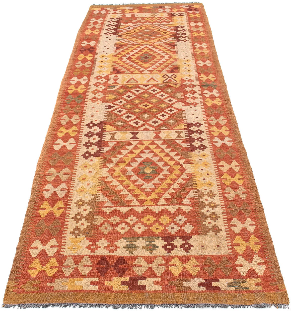 Image of morgenland Läufer »Kelim Maimene Medaillon 288 x 73 cm«, rechteckig, 0,5 mm Höhe, Wendeteppich bei Ackermann Versand Schweiz