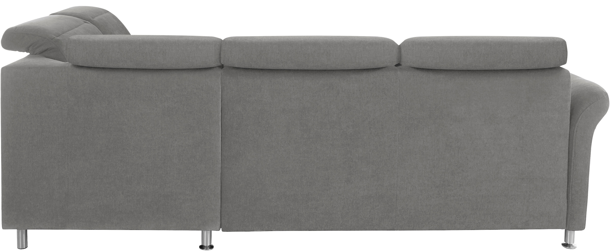 sit&more Ecksofa »Darwin L-Form« inklusive Federkern, wahlweise mit Kopfteilverstellung, Bettfunktion