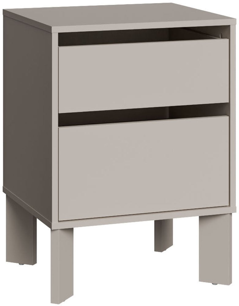 Image of FORTE Nachtkommode "Tahoe Nachtkommode, grifflos, 2 Schubkästen" B/H/T 48,2/66,7/41,4 cm