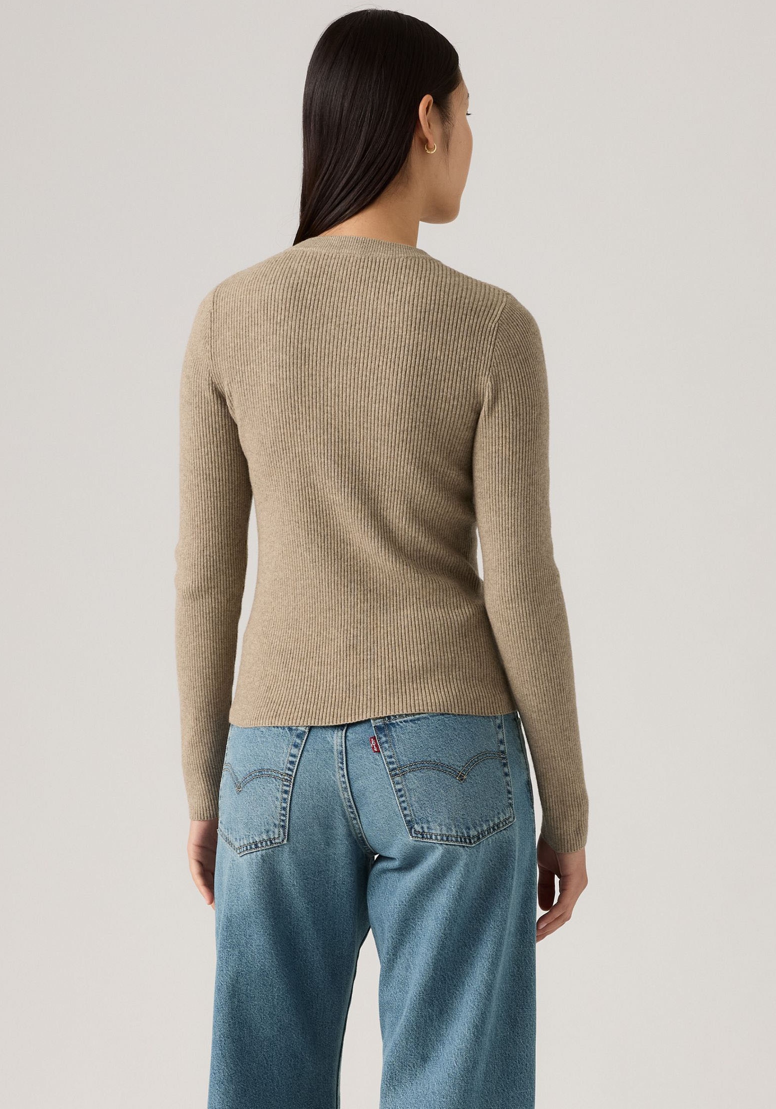 Levi's® Pull à col rond »RIB CREW SWEATER« Geripptes Strickmuster