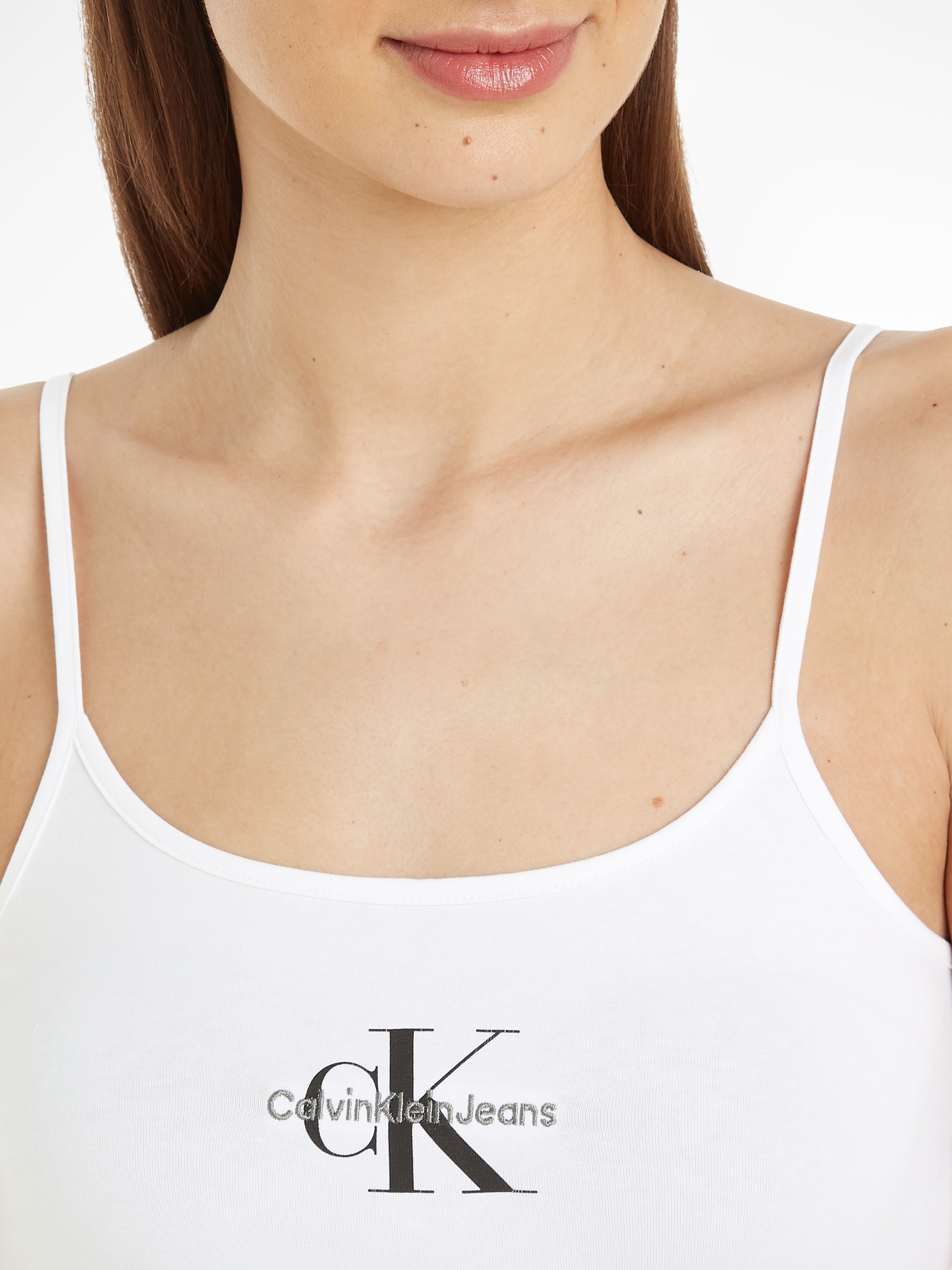 Calvin Klein Jeans T-Shirt »MONOLOGO STRAPPY TANK TOP«, mit Logomarkenpatch