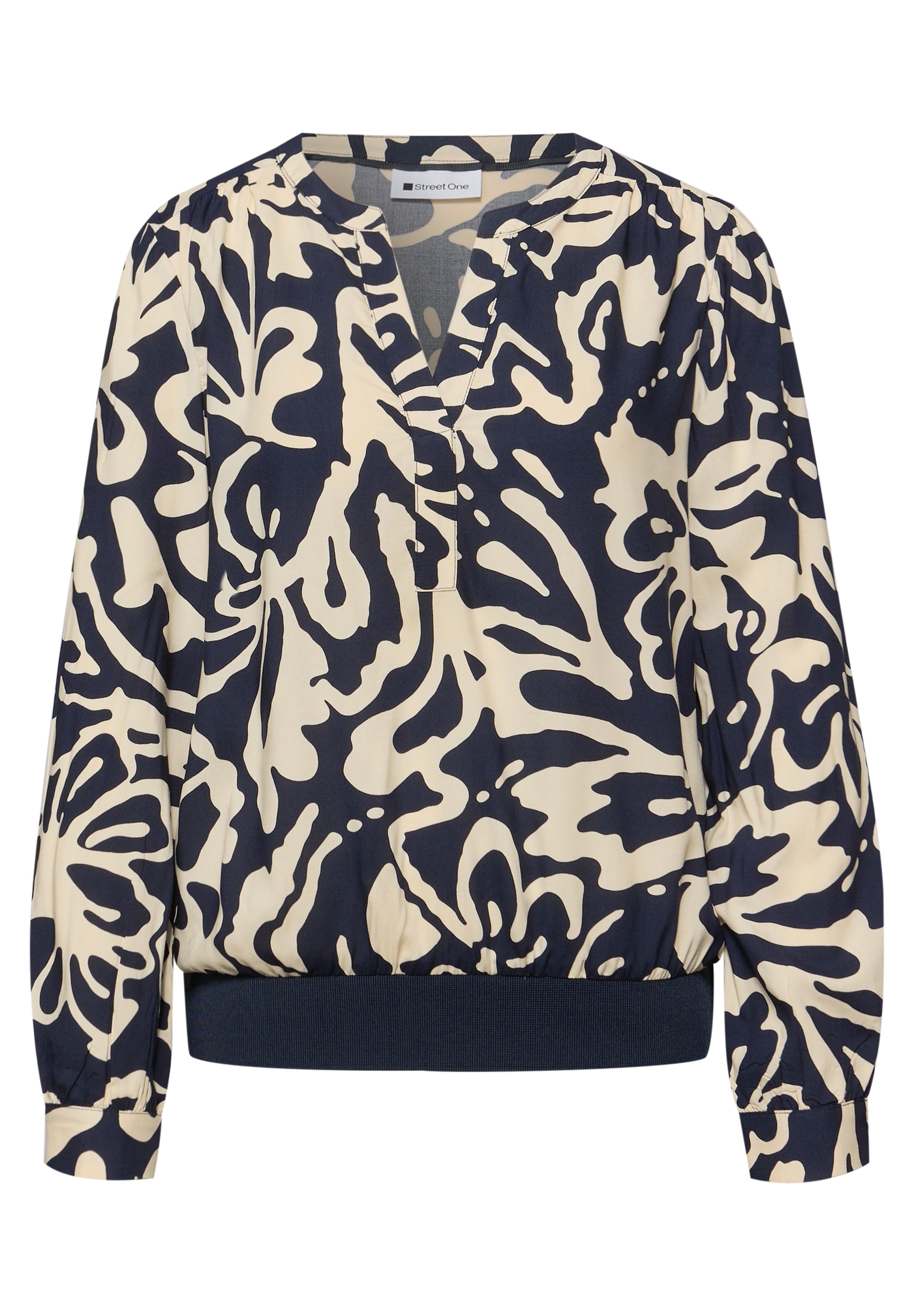 STREET ONE Blouse à manches longues avec imprimé intégral