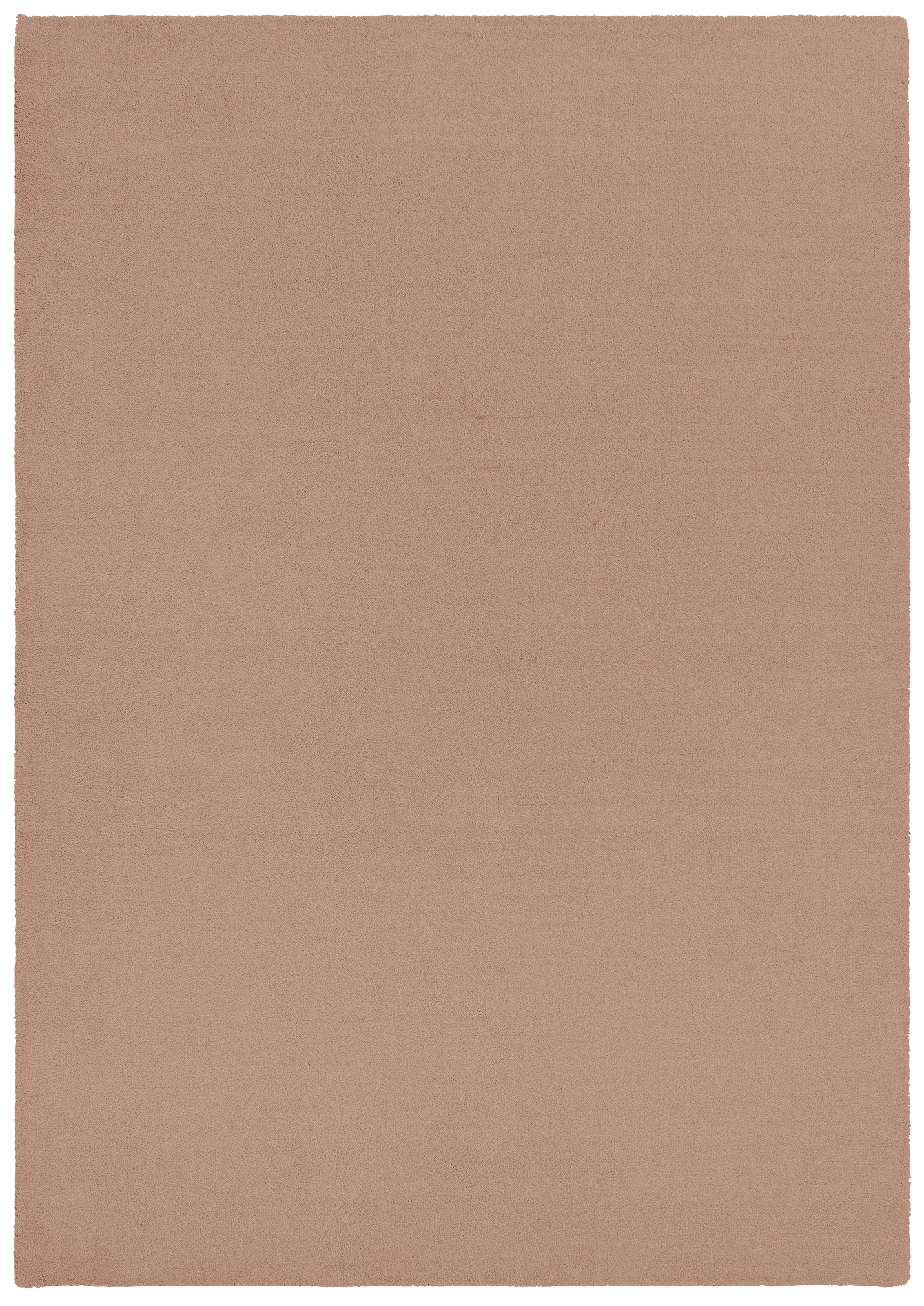 THEKO Wollteppich »Gabbeh uni«, rechteckig, 15 mm Höhe, Handweb Teppich, Uni-Farben, meliert, reine Schurwolle, handgewebt