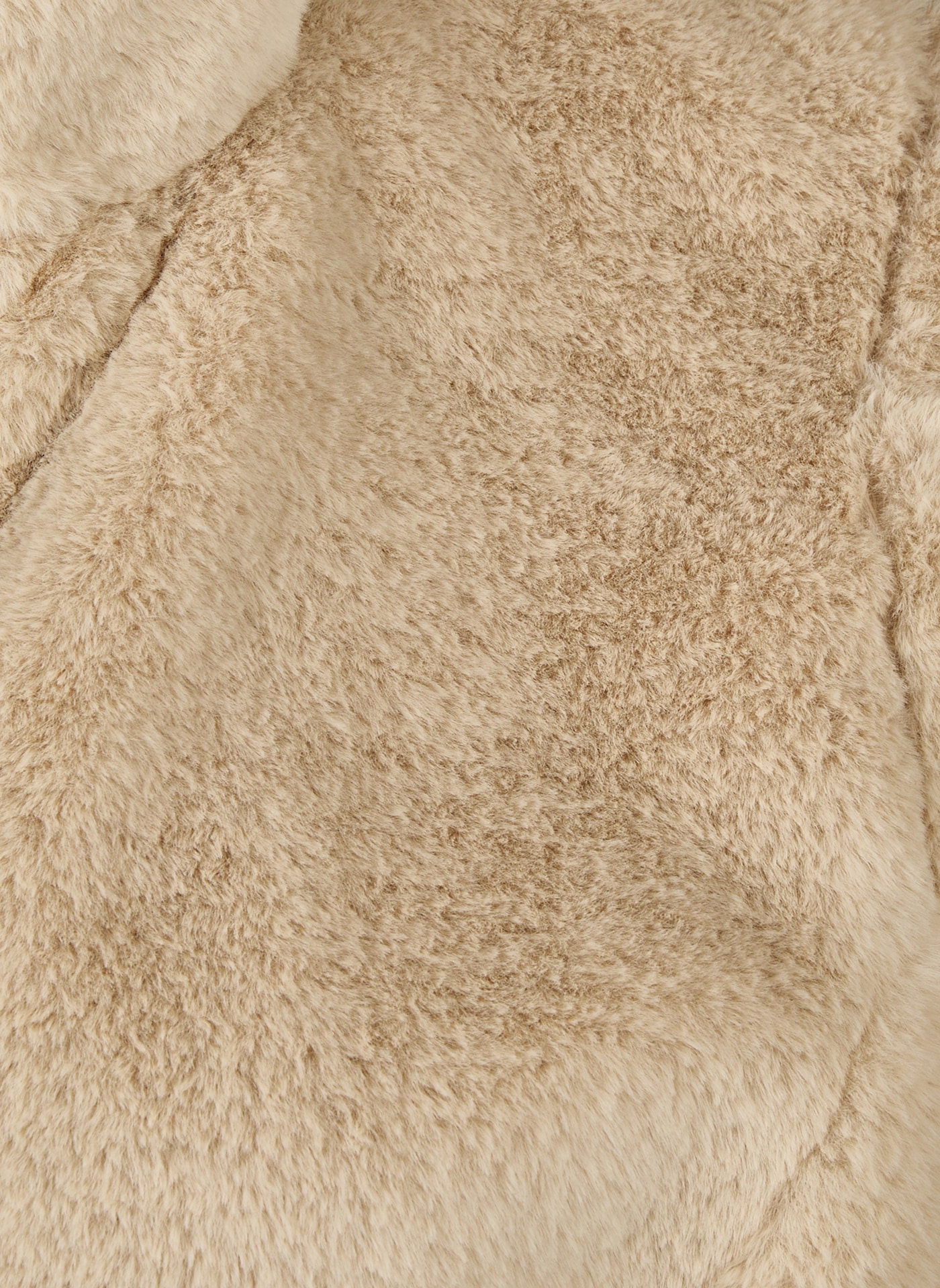 Rabe Gilet en imitation fourrure veste en peluche avec fermeture éclair et col montant