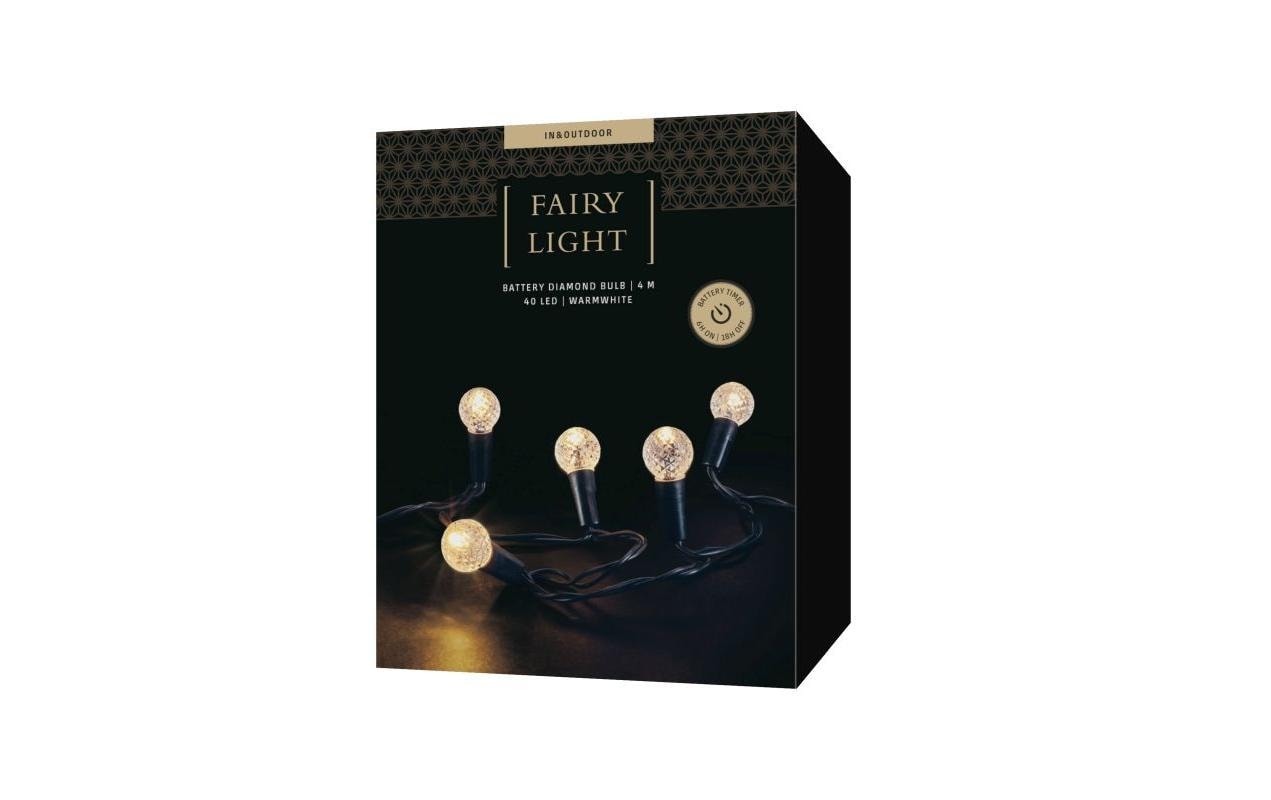 STT Lichterkette »LED-Lichterkette Battery Diamond 40 LED, 4m«