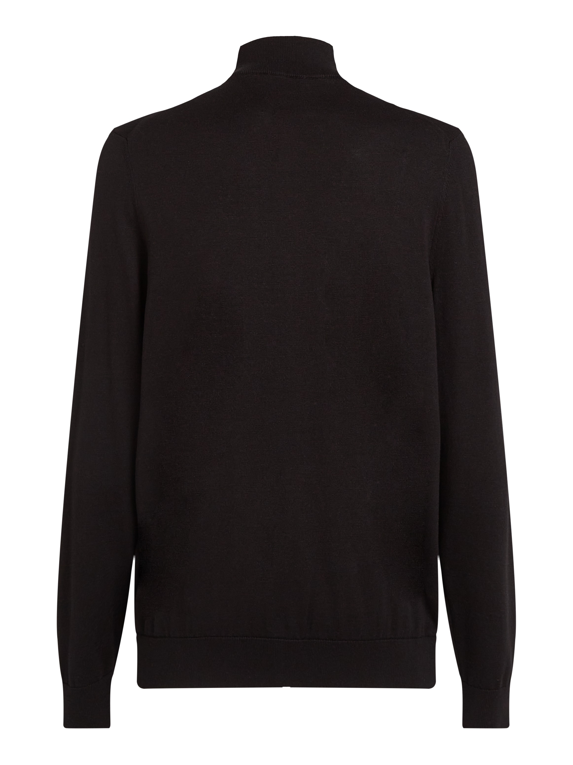 Calvin Klein Stehkragenpullover »COTTON SILK BLEND ZIP JACKET«, mit Logoprint