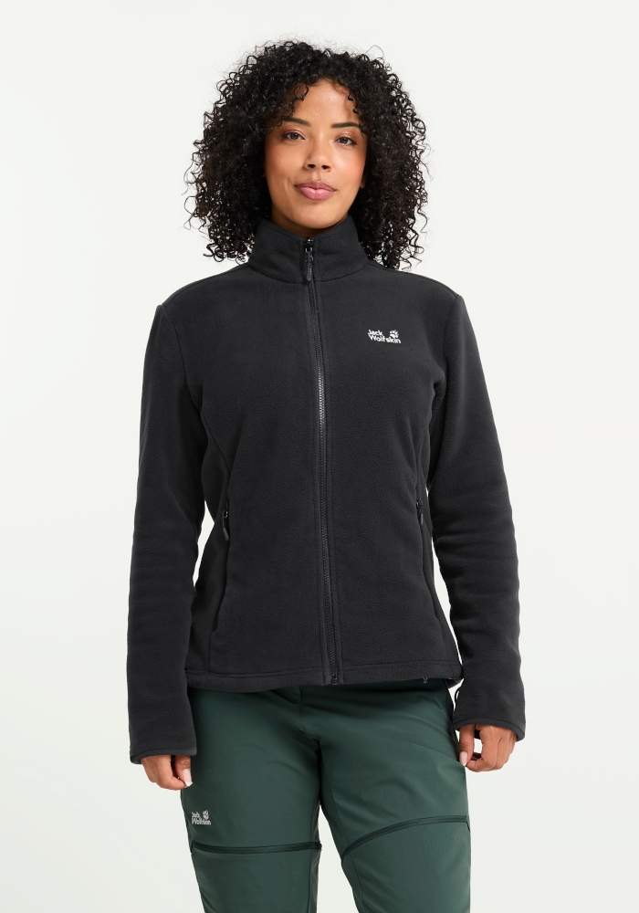 Jack Wolfskin Veste polaire »TAUNUS 200 FZ W« comme couche intermédiaire sportive, pour la randonnée et les loisirs, chauffant