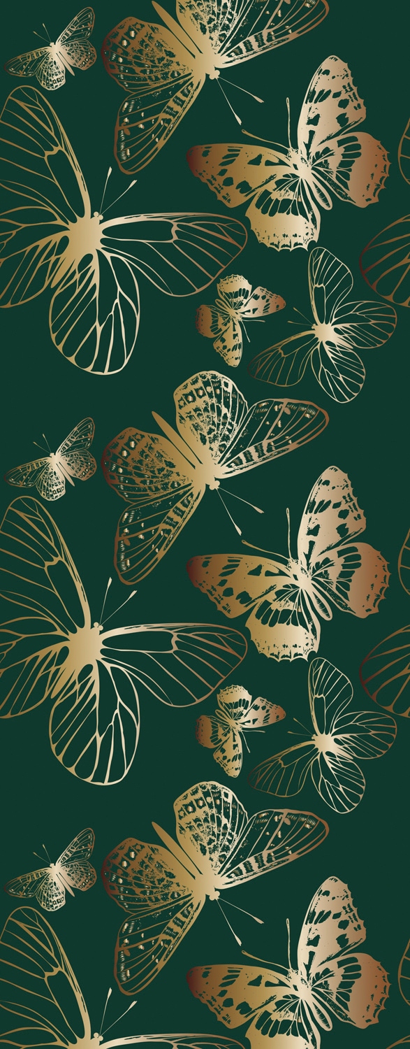 Image of queence Vinyltapete "Sonia" Motiv bedruckt botanisch floral gemustert natürlich glatt 90x250cm, selbstklebend, kinderleichte Anbringung, Sticker