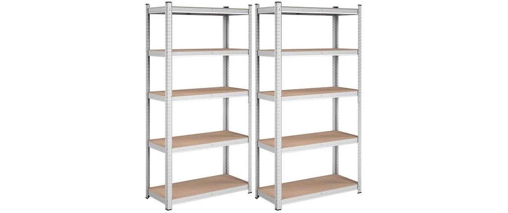 Image of SONGMICS Regal "2 Stück, Silber"