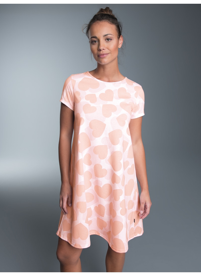 Trigema Nachthemd »TRIGEMA Nachthemd mit Allover-Herzen-Print« 1 Stk. tlg.