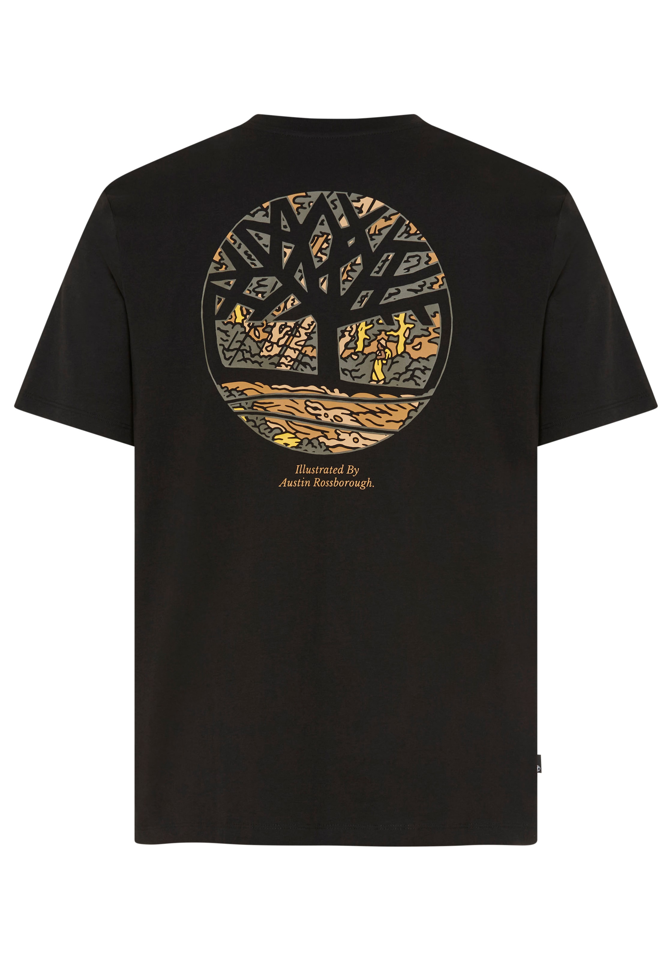 Timberland T-shirt »Illustrated Tree Logo Back Graphic« für sportliche Aktivitäten, sportlicher Stil, Kurzarmdesign