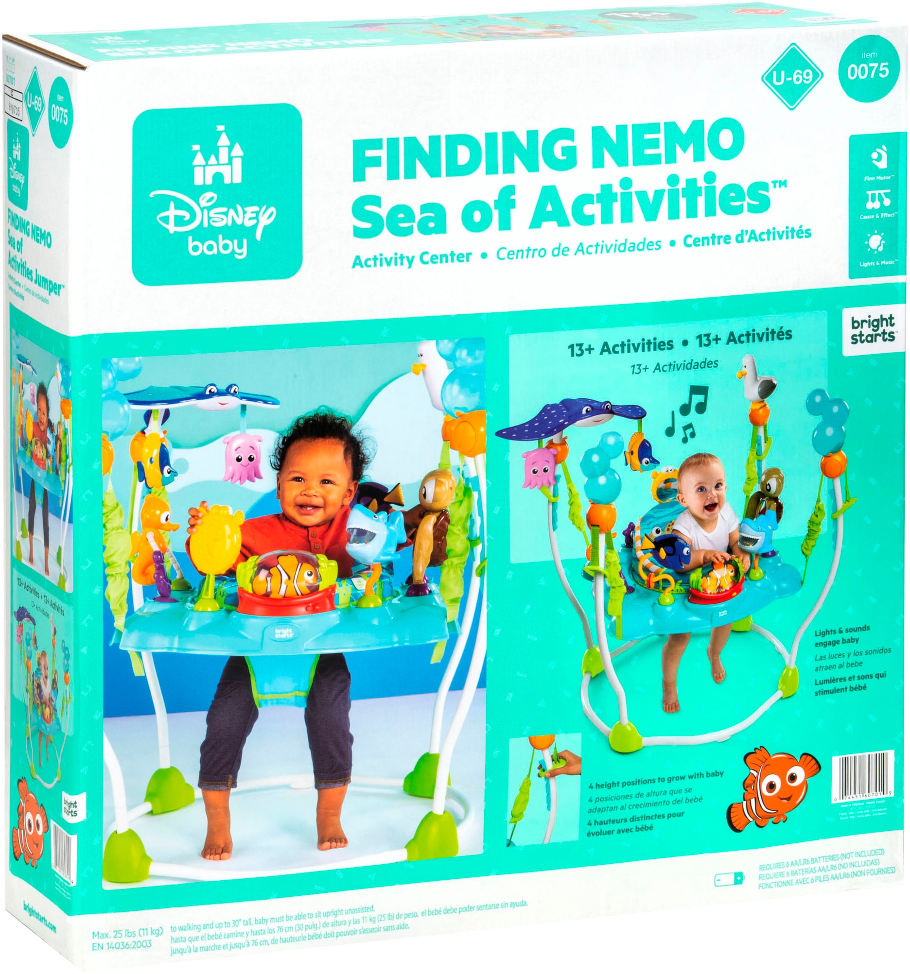 Bright Starts Centre de jeux »Finding Nemo Sea of Activities Jumper« mit Licht- und Soundeffekt