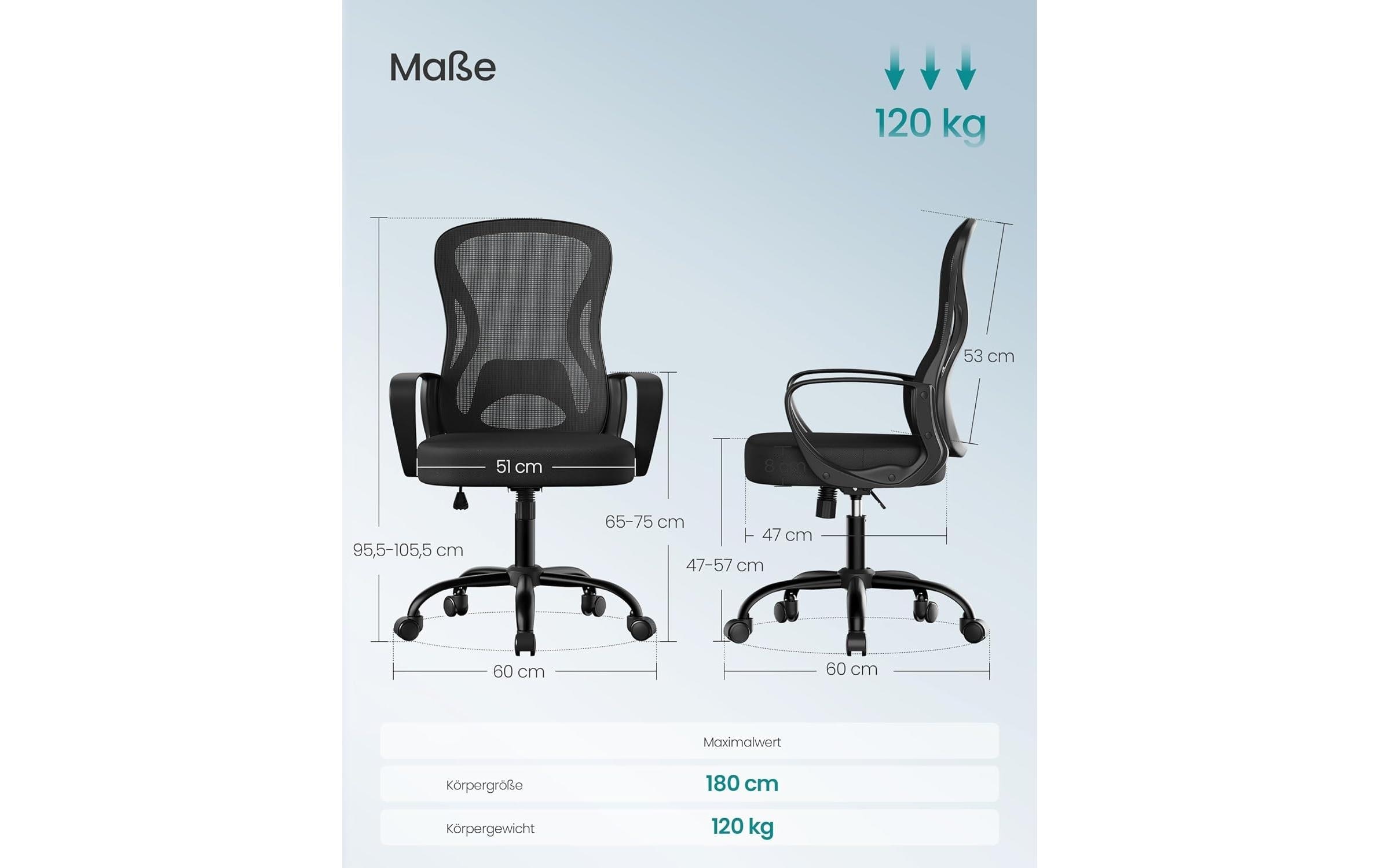 SONGMICS Bürostuhl »ergonomisch Netzgewebe« ()