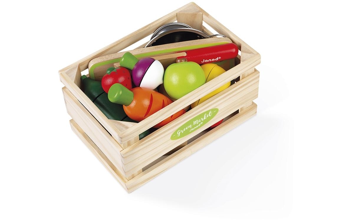 Janod Kaufladensortiment »Janod Obst- und Gemüse-Set Green M«