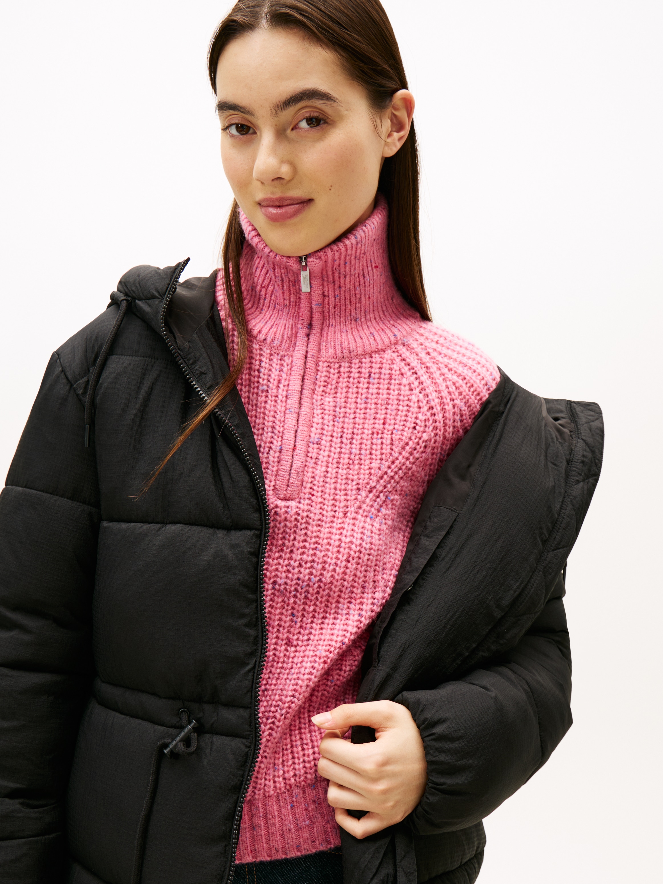 Tommy Jeans Veste matelassée »TJW HOODED MIDI PUFFER JACKET« mit Kapuze