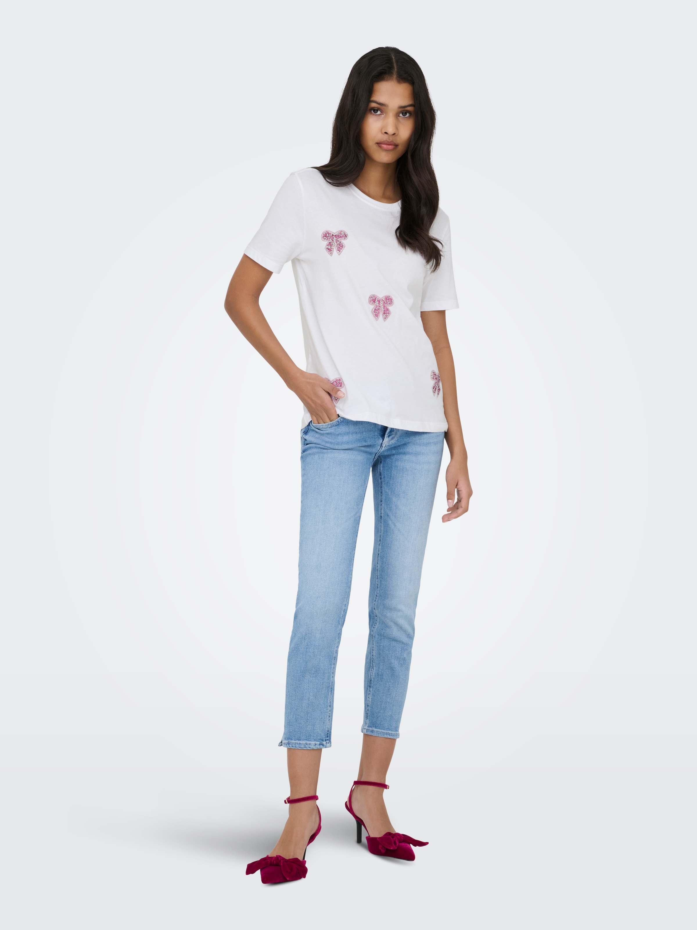 ONLY T-shirt à manches courtes »ONLKITA REG S/S PRINT TOP NOOS«