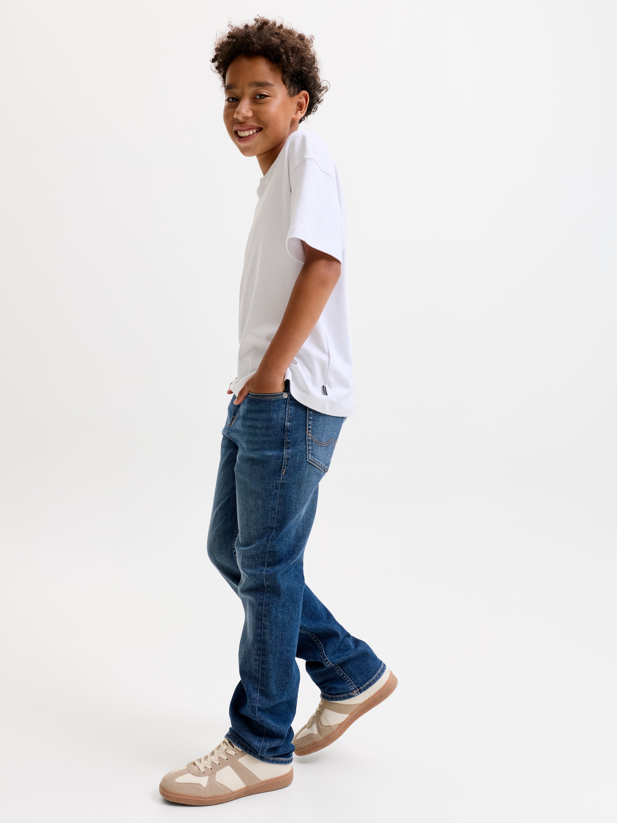 Jack & Jones Junior Regular-fit-Jeans »JJICLARK JJORIGINAL AKM 295 NOOS JNR« Baumwollmischung, regular fit