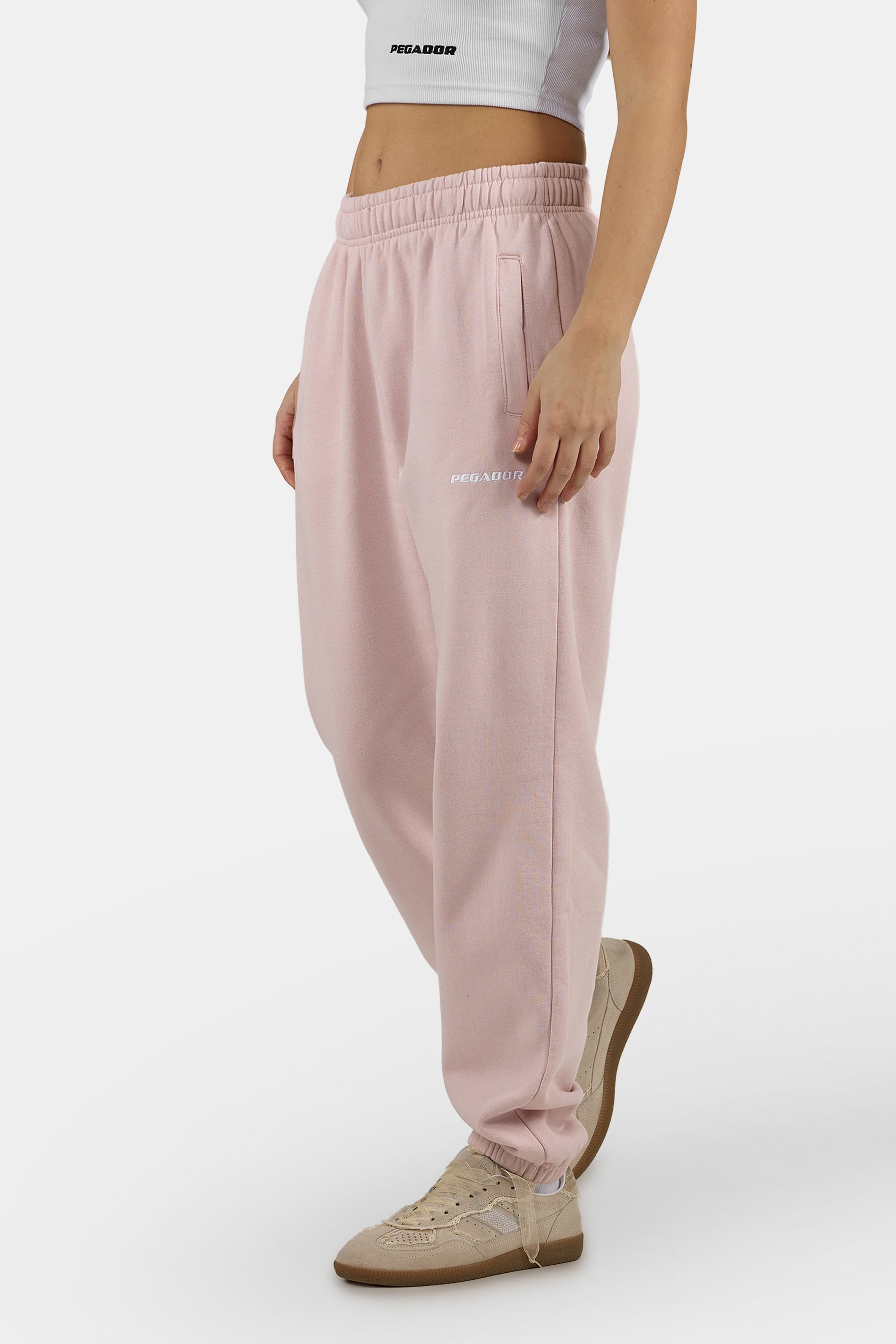 PEGADOR Pantalon sweat »Villa High Waisted Sweat Pants«  mélange coton, coupe régulière