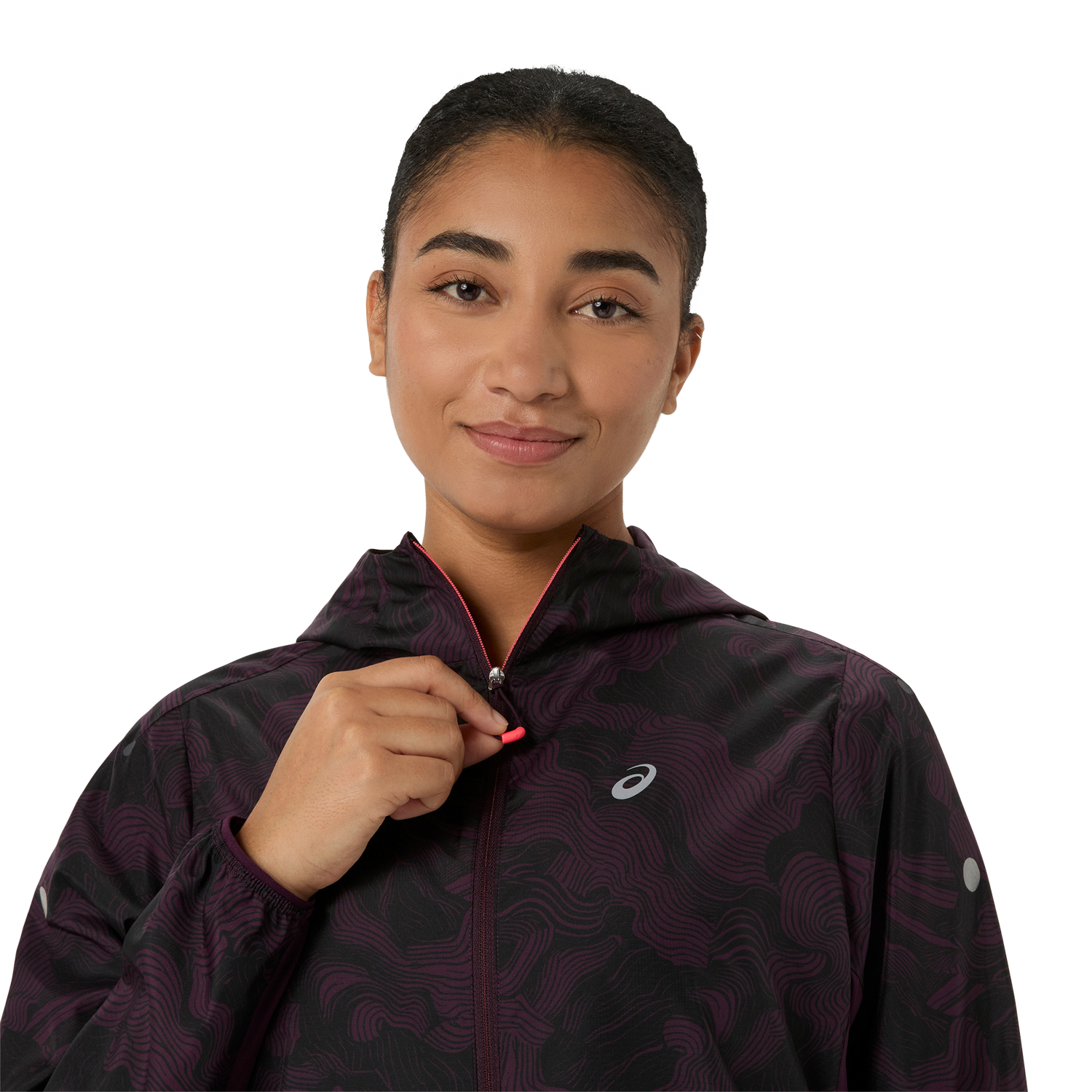 Asics Veste de course à pied »FUJITRAIL PACKABLE JACKET« coupe-vent et imperméable, se range de manière compacte dans la poche arrière