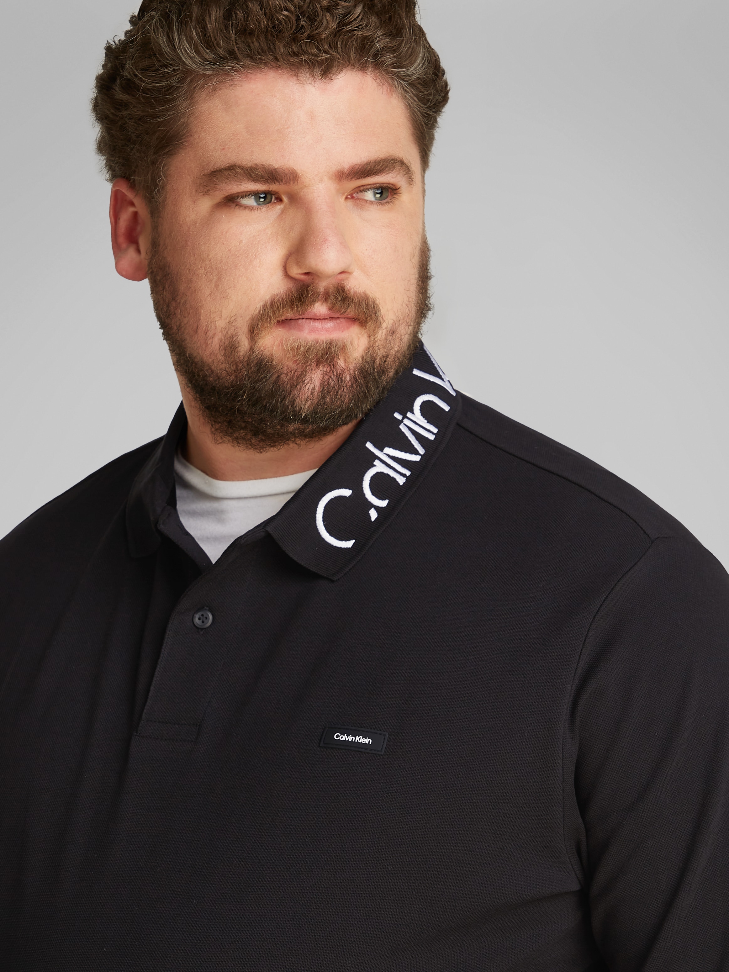 Calvin Klein Big&Tall Poloshirt »BT_STRETCH PIQUE LOGO CLLR POLO«, in grossen Grössen