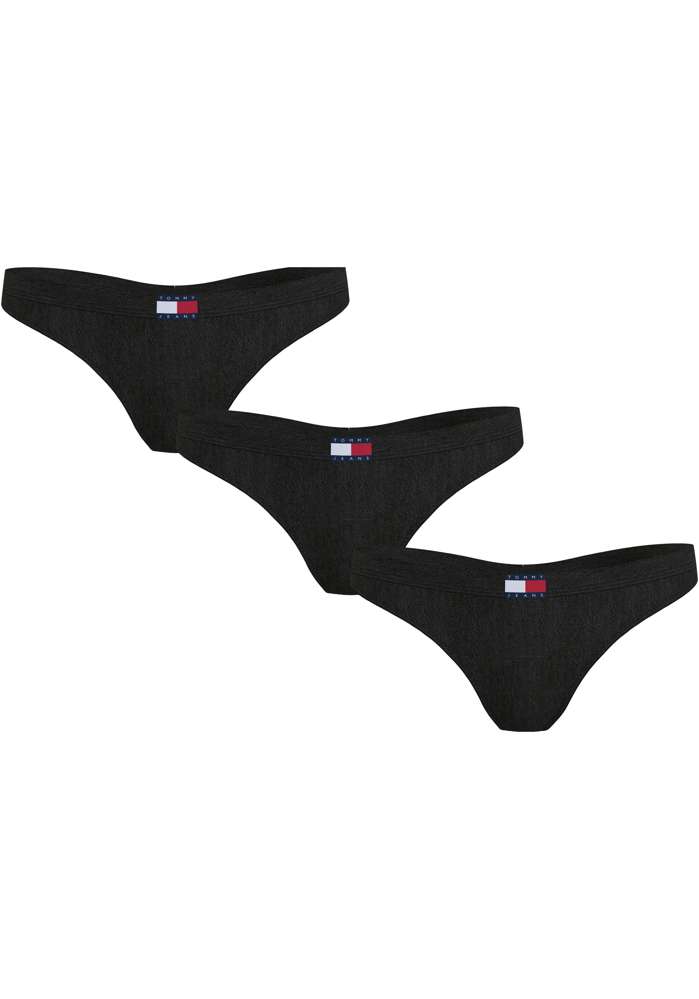 String »3P CLASSIC THONG (EXT SIZES)«, (Packung, 3 St., 3er), mit Tommy Jeans Logo-Badge