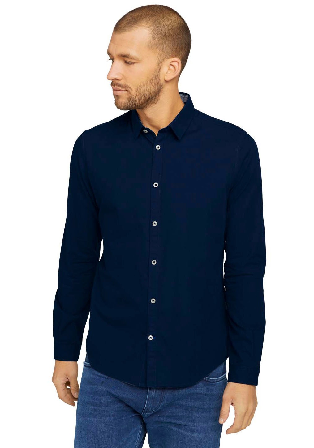 Image of TOM TAILOR Langarmhemd, im Basic-Design bei Ackermann Versand Schweiz