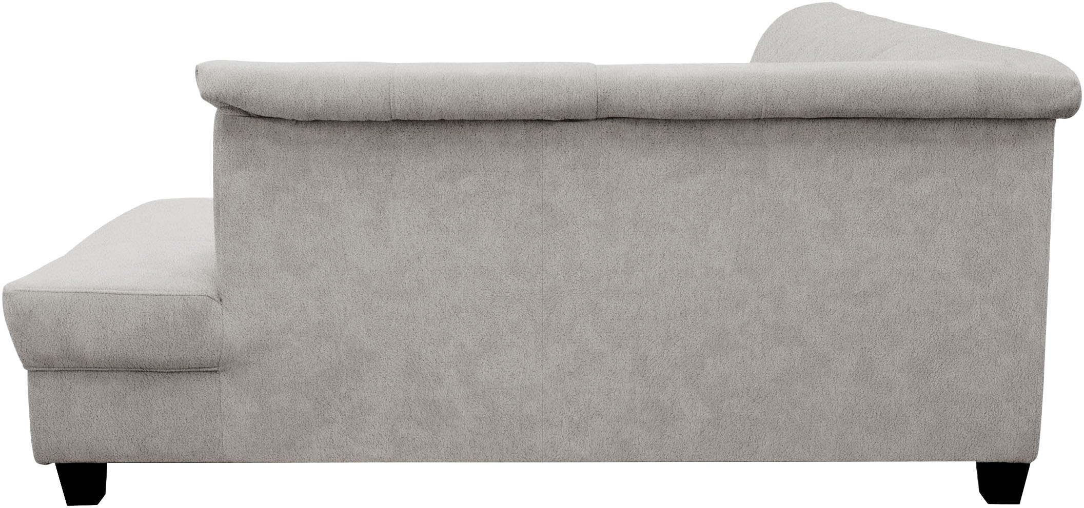 GOODproduct Ecksofa »Sillkeborg 254 x 186 cm, formschönes Sofa mit dunklen Füssen« aus pflegeleichtem, weichem Luxus-Microfaser