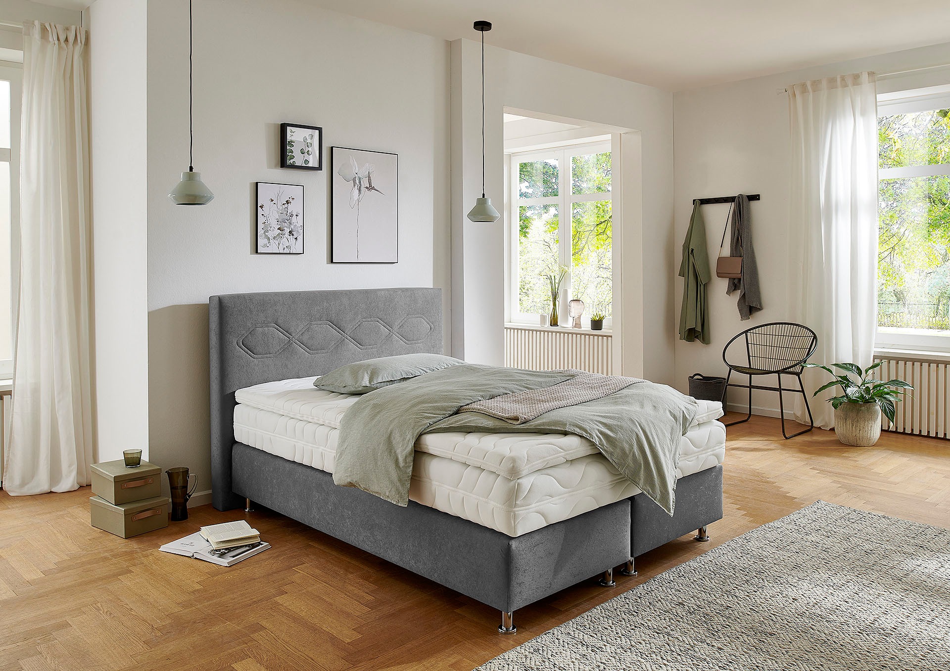Westfalia Schlafkomfort Boxspringbett, wahlweise mit Topper