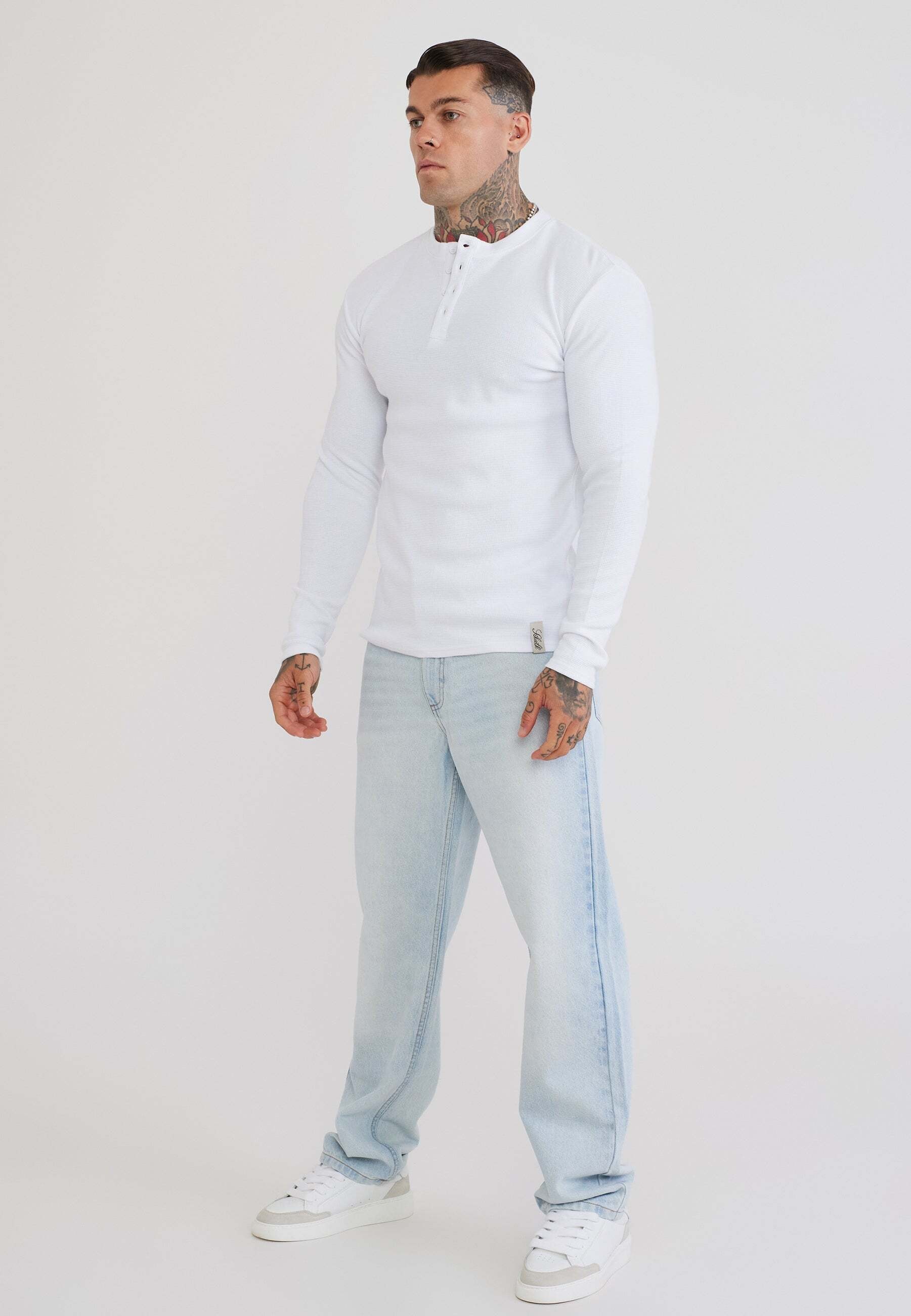 Siksilk T-Shirt »Siksilk T-Shirt Henley«
