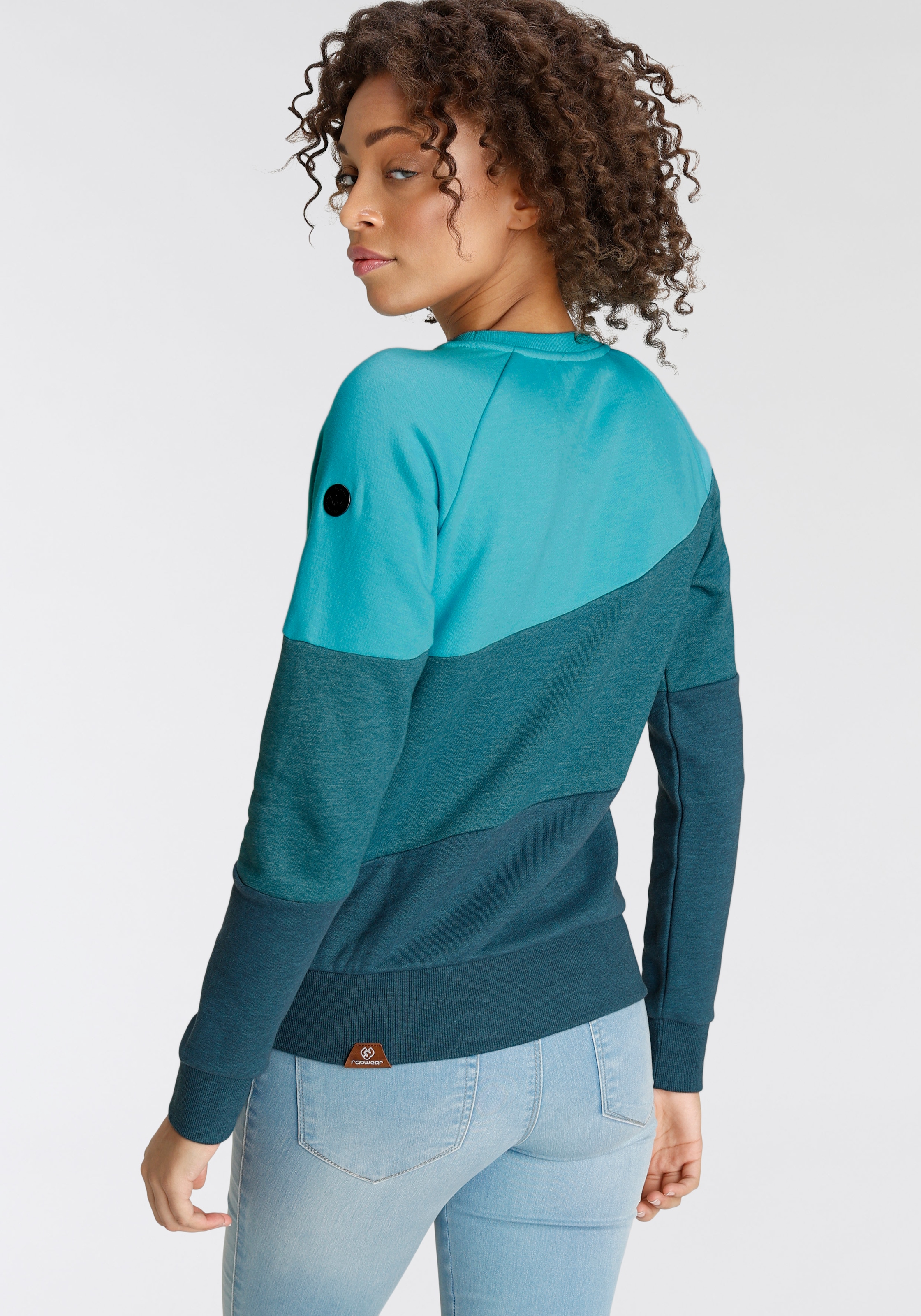 Ragwear Sweater »JOHANKA BLOCK«, Crew Neck im Color-Blocking Design